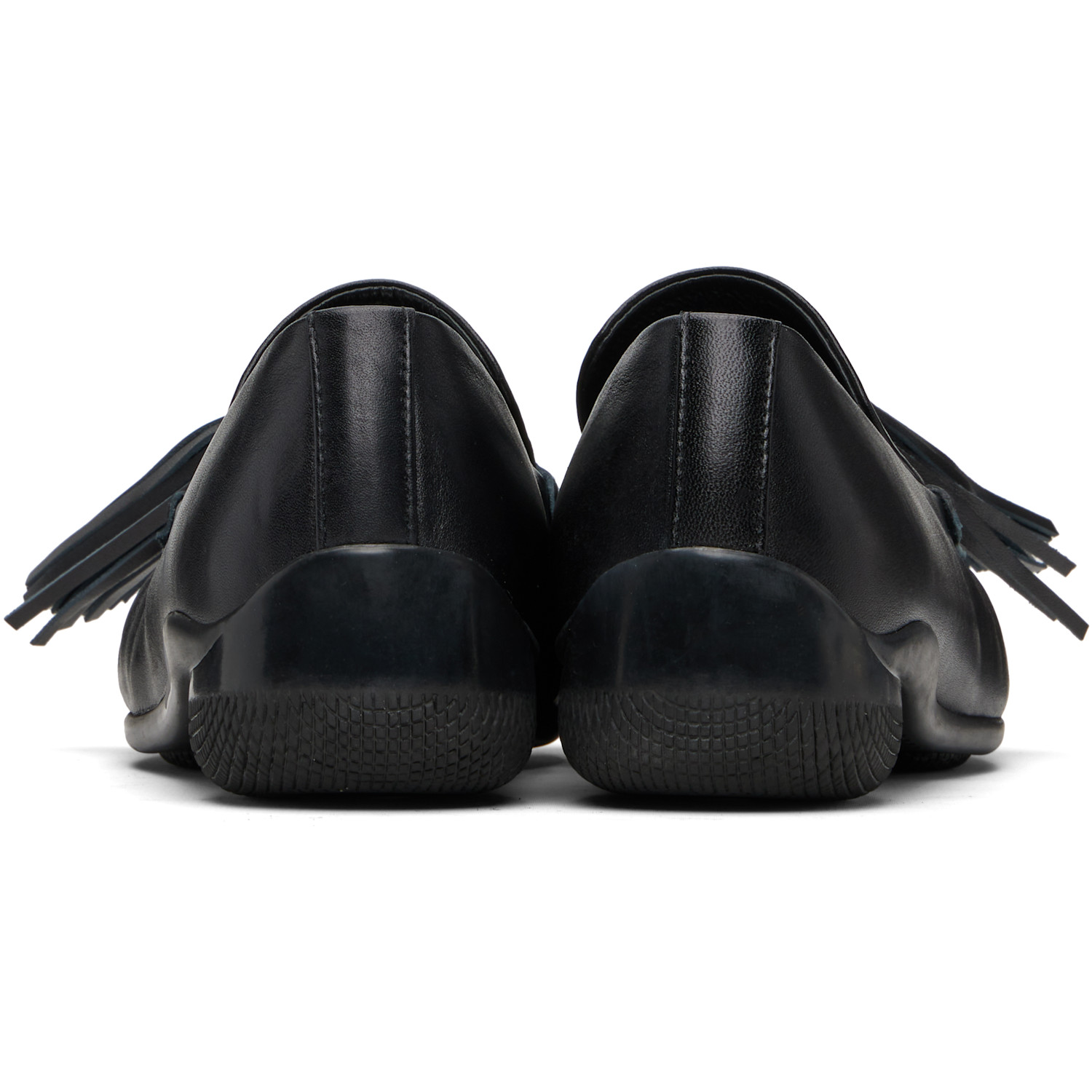  Open Yy Black Tassel Loafers 