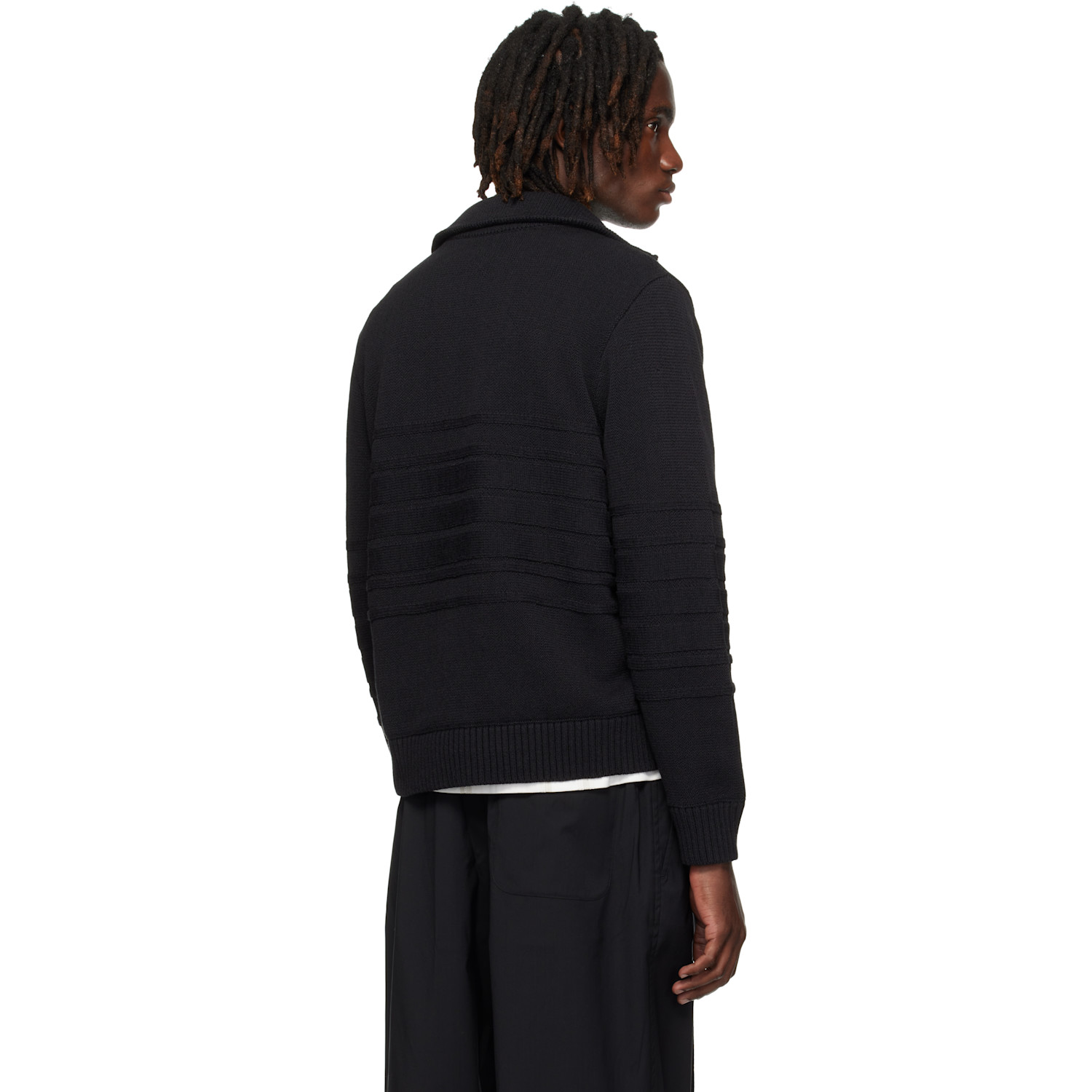  Craig Green Black Tape Knit Polo 