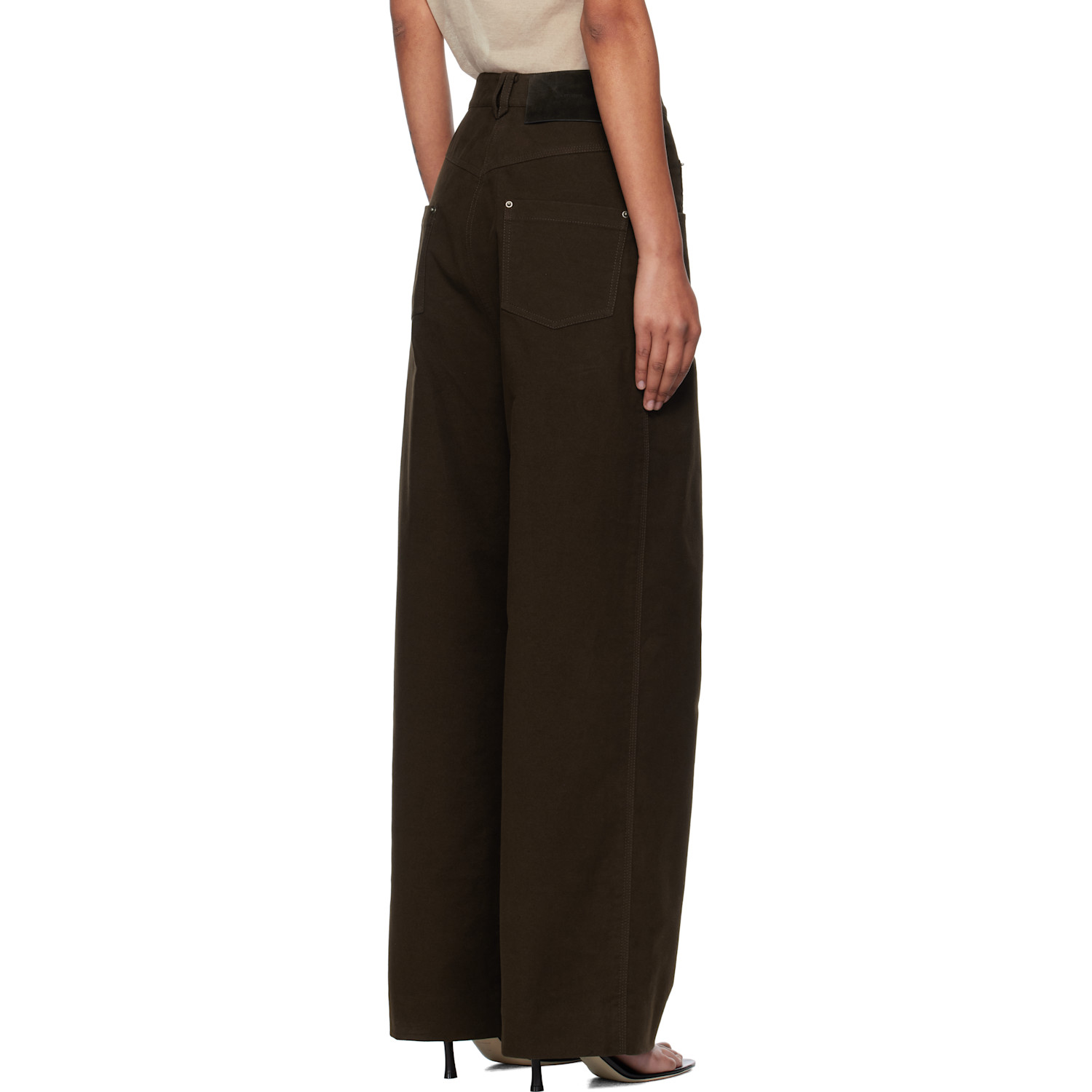  Gia Studios Pantalon Grace Brun 