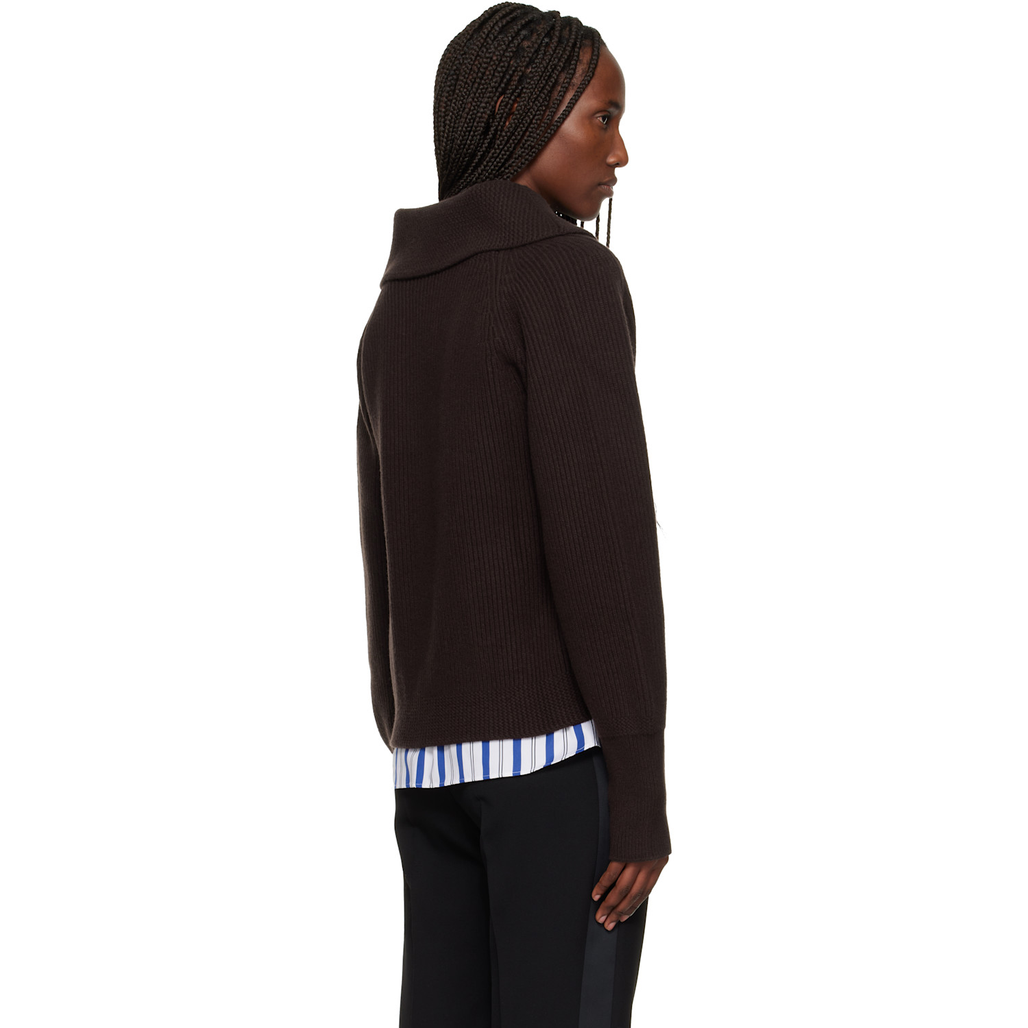  Wales Bonner Brown 'the Solace' Cardigan 