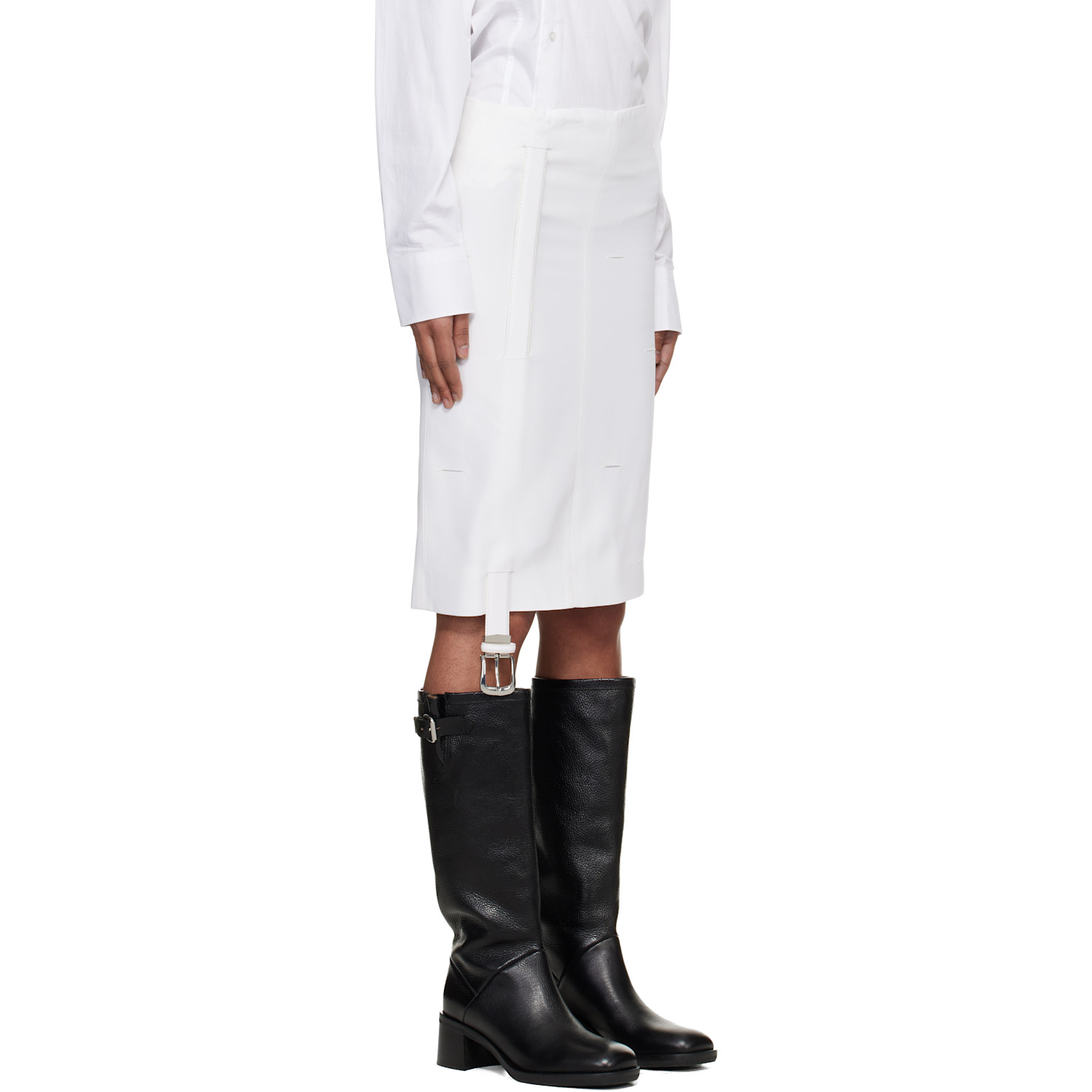  Hodakova White Holy Midi Skirt 