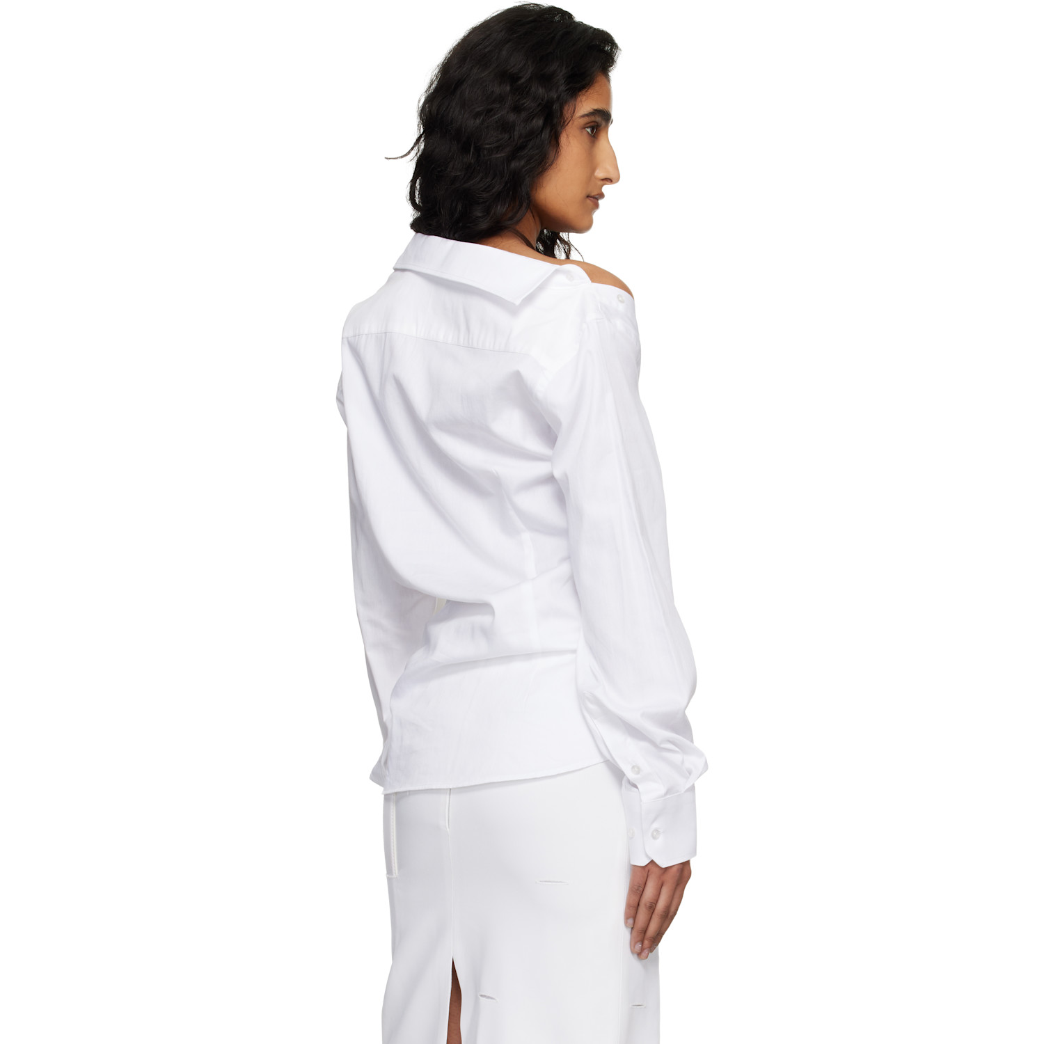  Hodakova White Asymmetric Shirt 