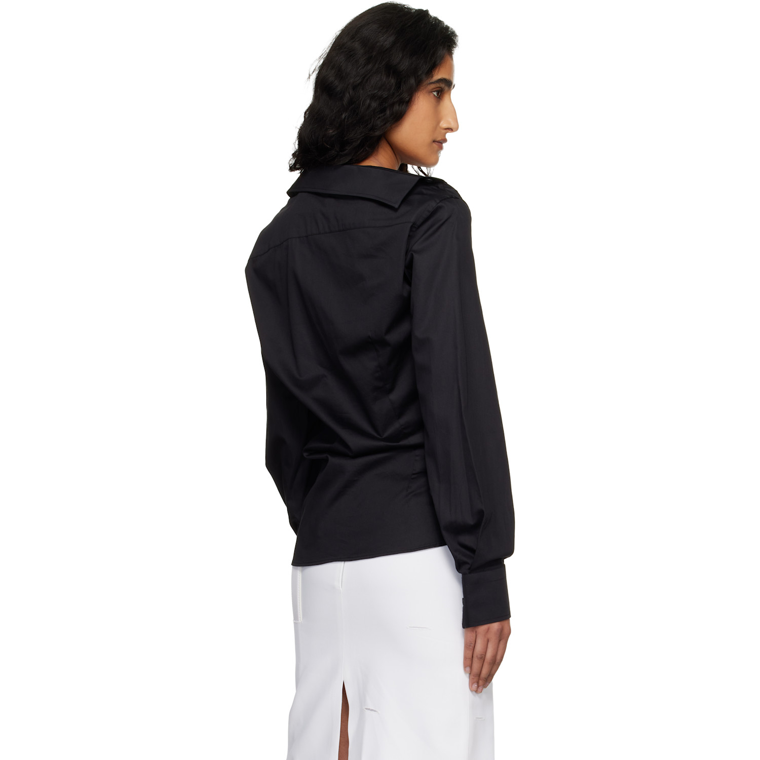  Hodakova Black Asymmetric Shirt 