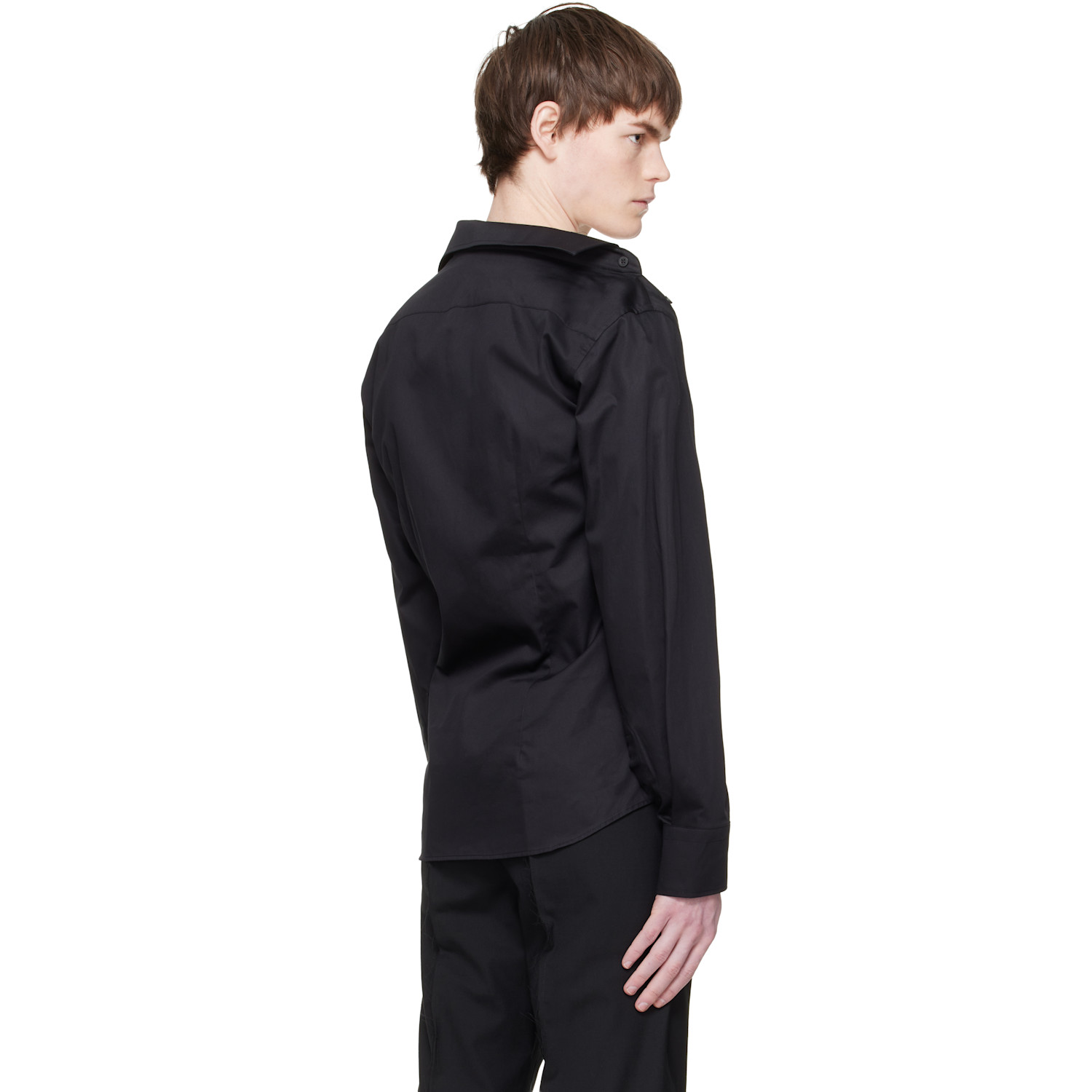  Hodakova Black Asymmetric Shirt 