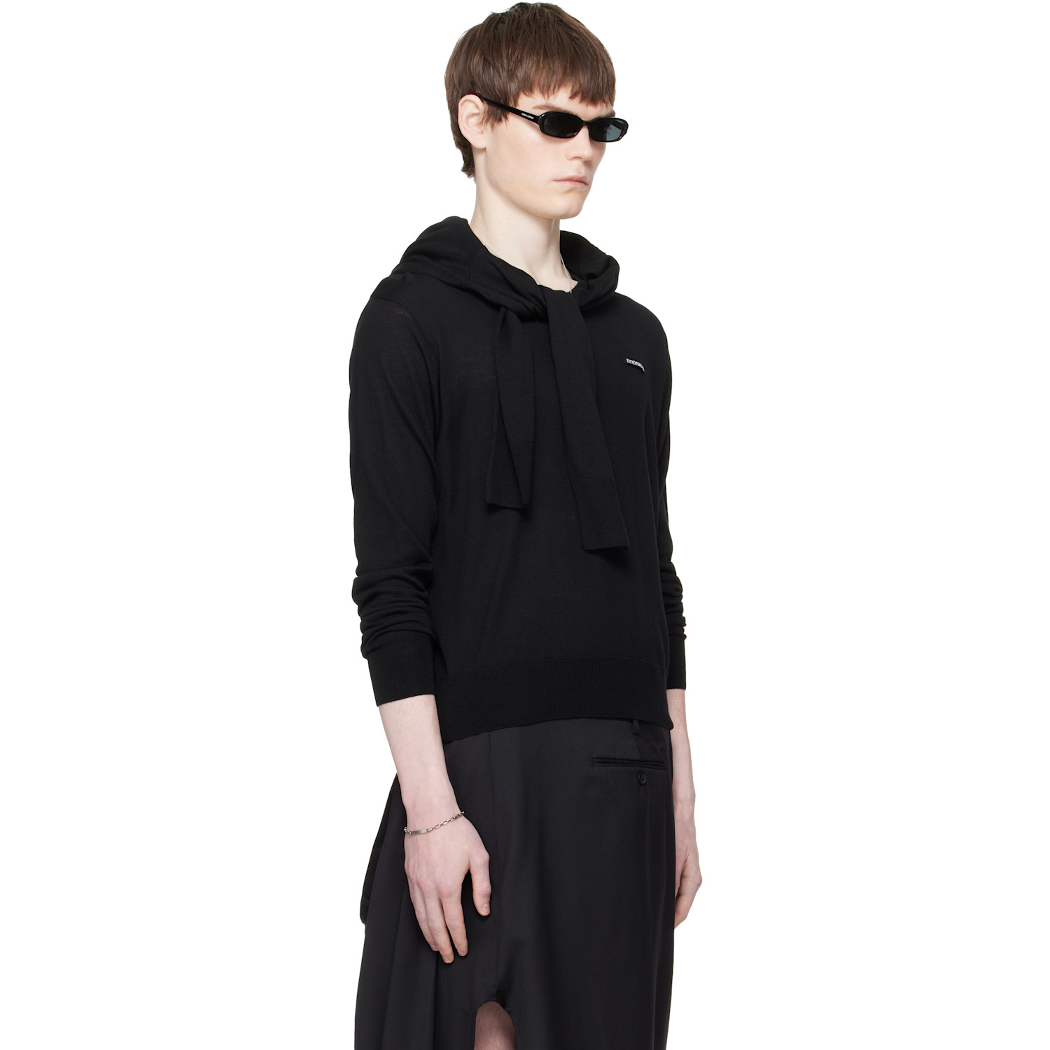  Hodakova Black Double Sleeve Sweater 