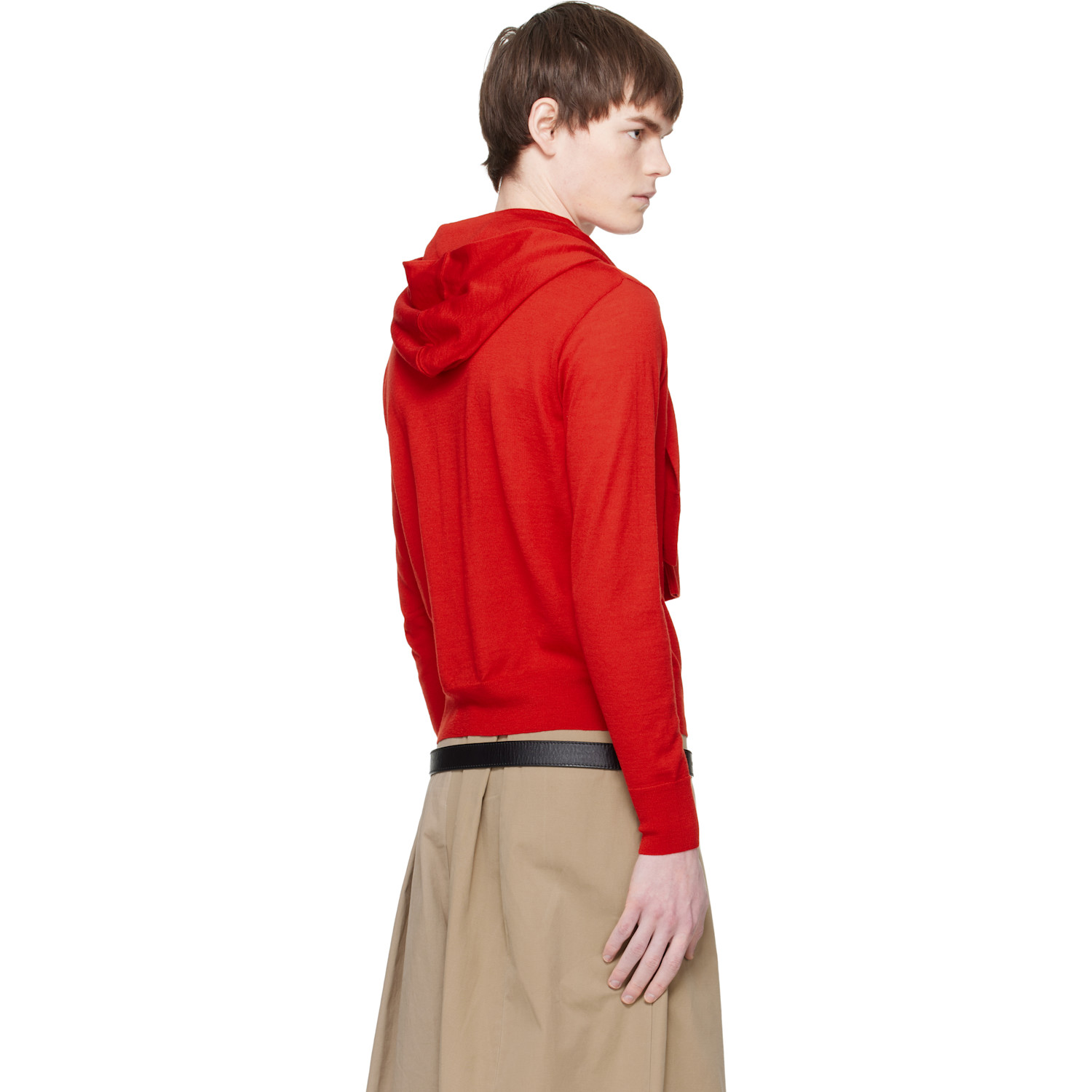  Hodakova Red Double Sleeve Sweater 