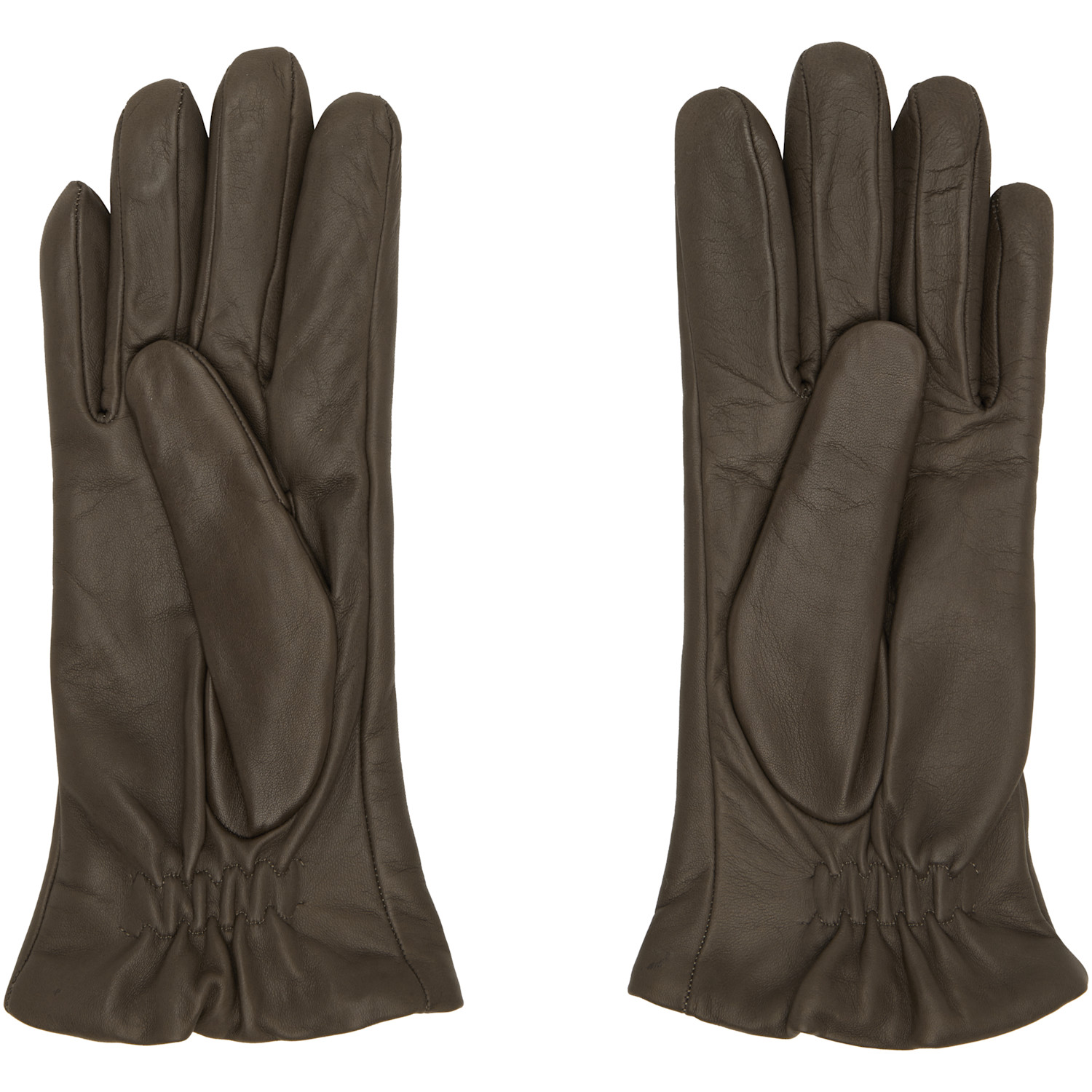  Toteme Brown Leather Gloves 