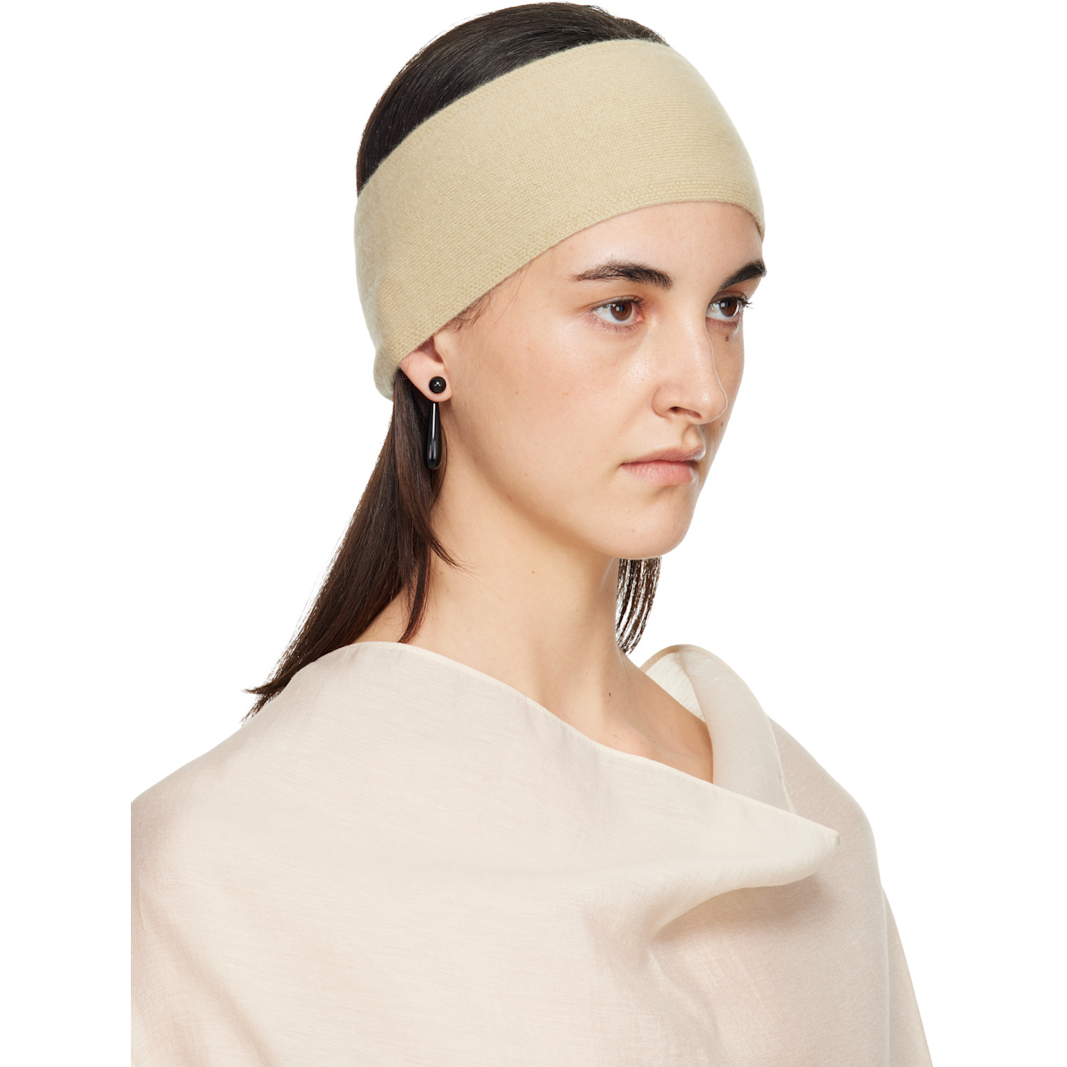  Toteme Beige Cashmere Headband 
