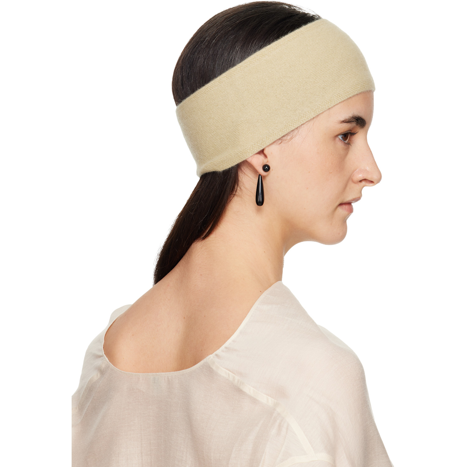  Toteme Beige Cashmere Headband 