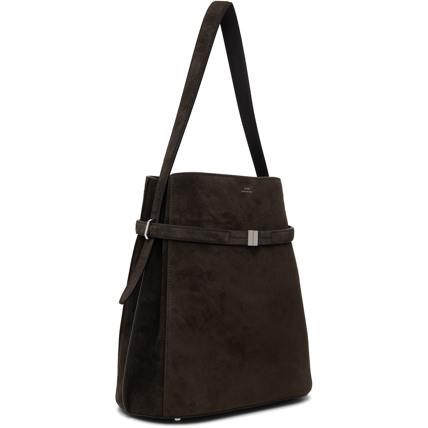  Toteme Brown Belted Suede Bucket Bag 
