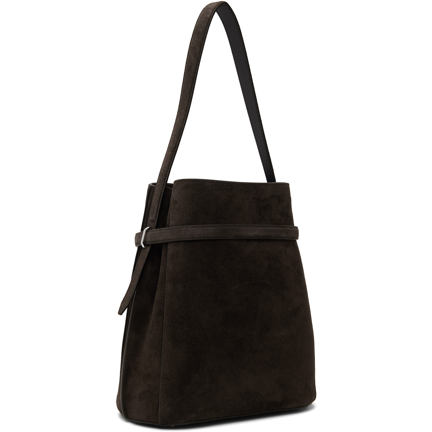  Toteme Brown Belted Suede Bucket Bag 