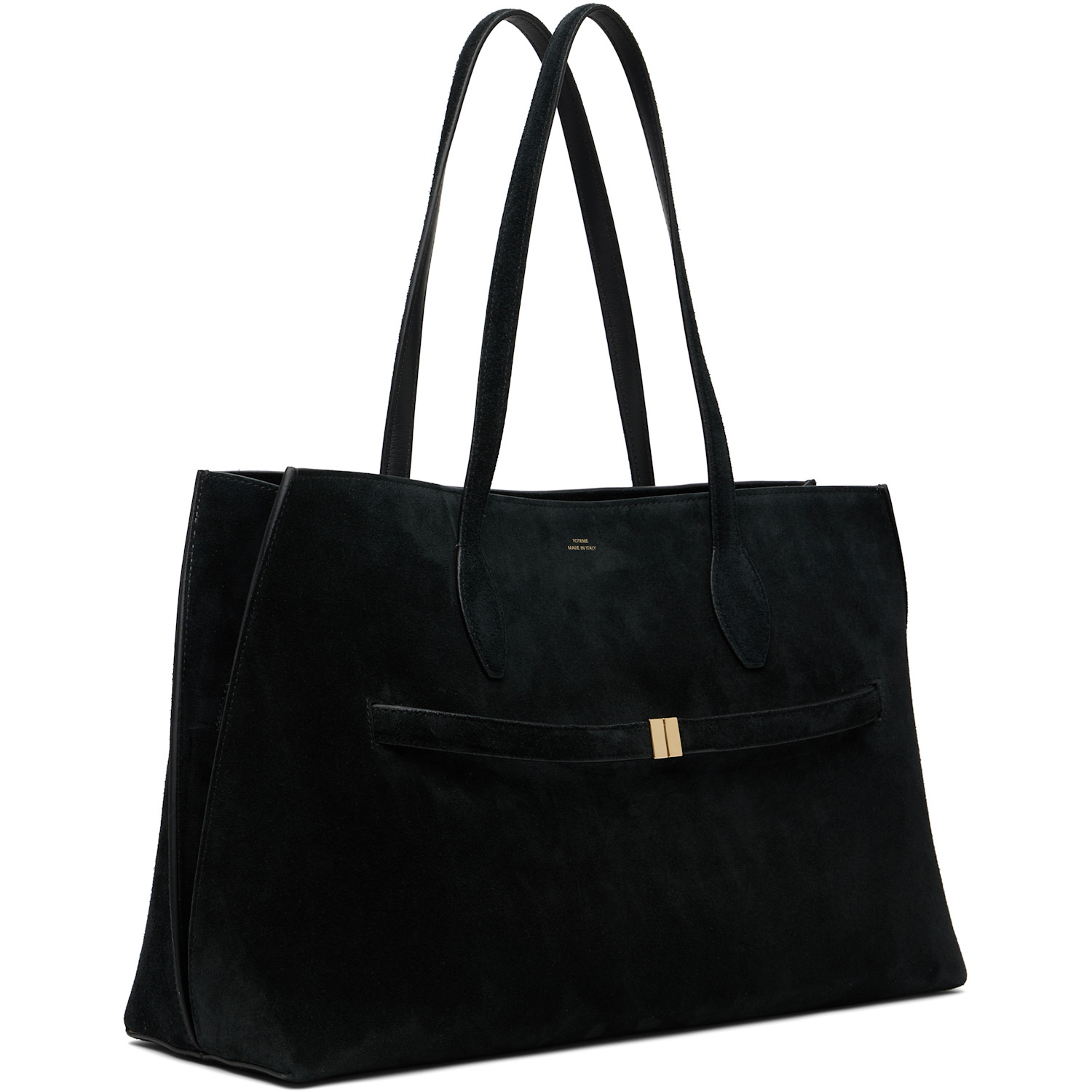  Toteme Black Suede Lounge Tote 