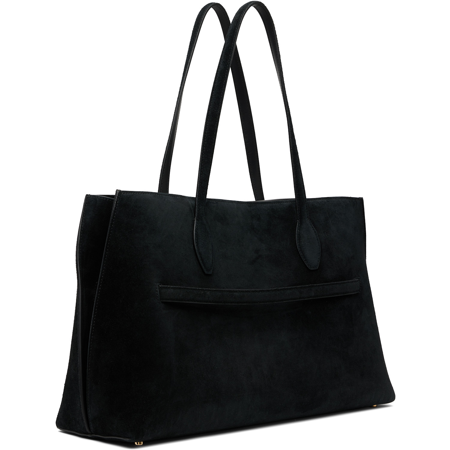  Toteme Black Suede Lounge Tote 