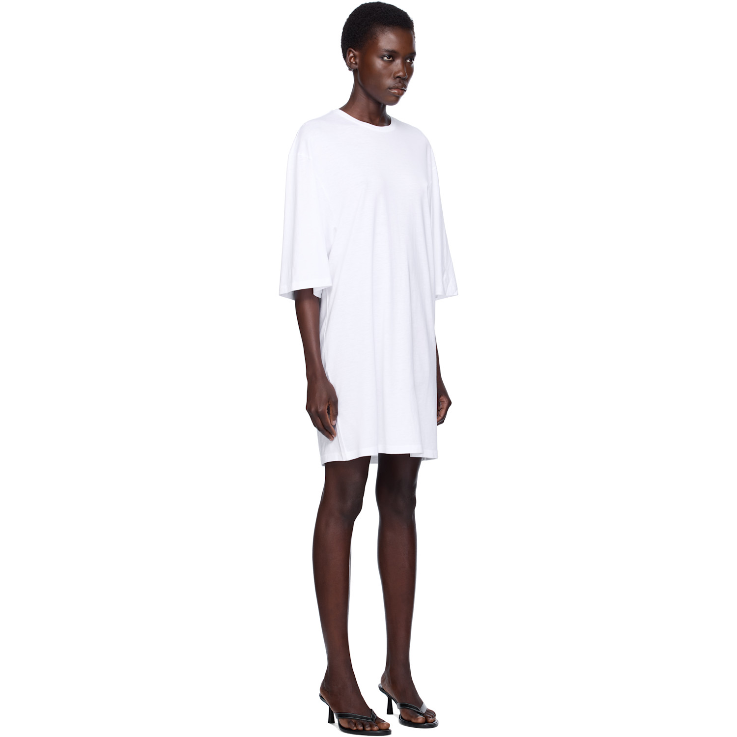  Toteme White Relaxed Tee Minidress 