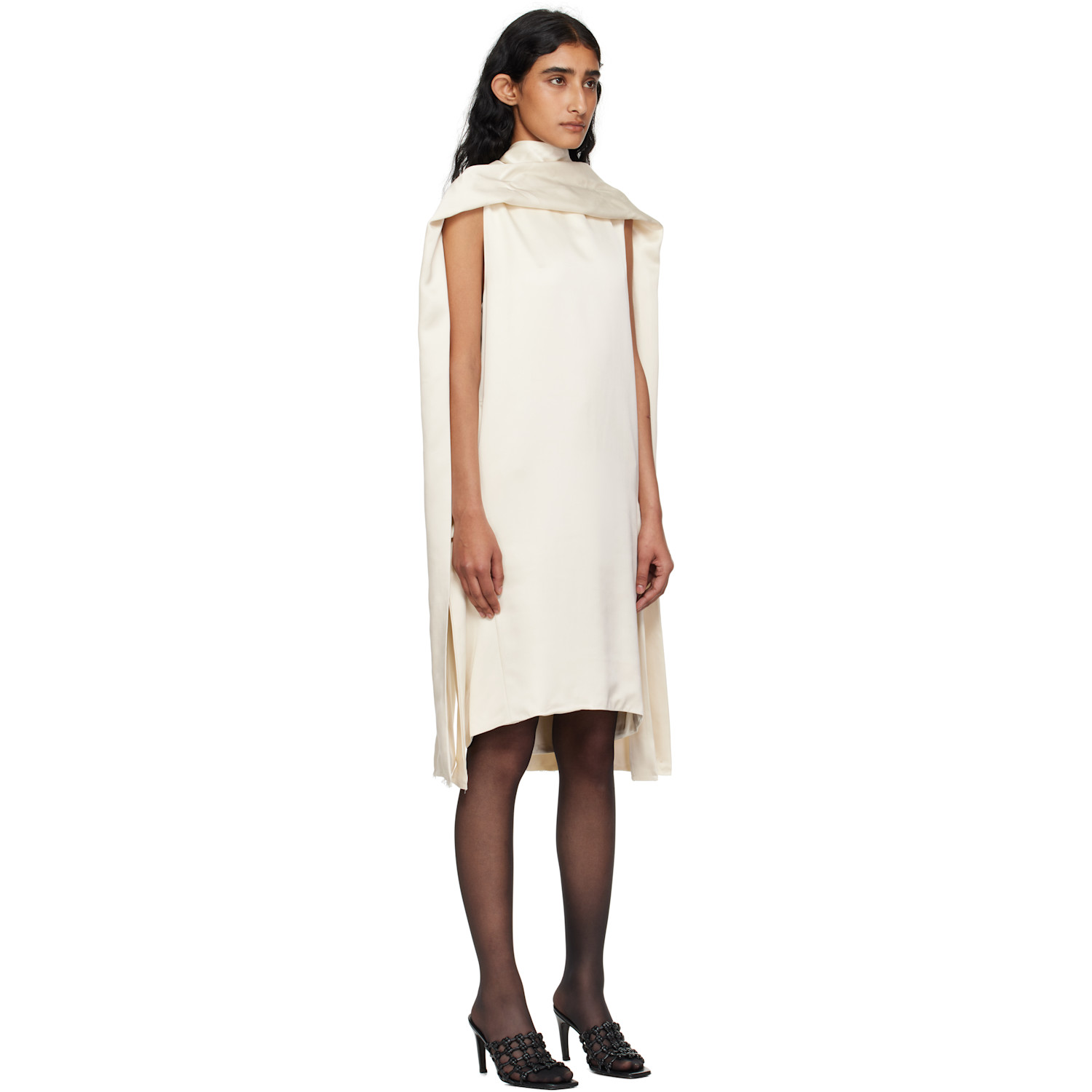  Toteme Off-white Cocoon Scarf Minidress 
