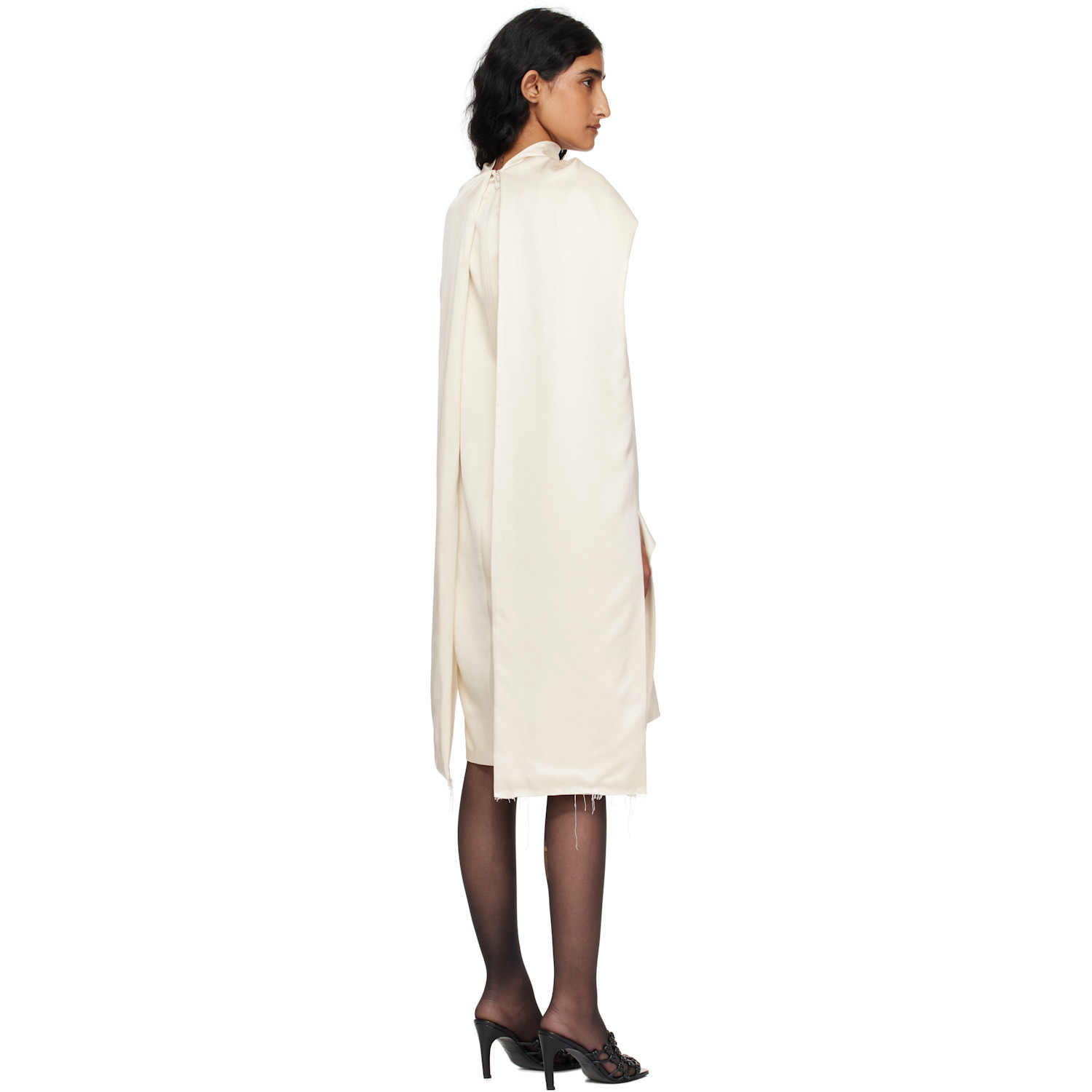  Toteme Off-white Cocoon Scarf Minidress 