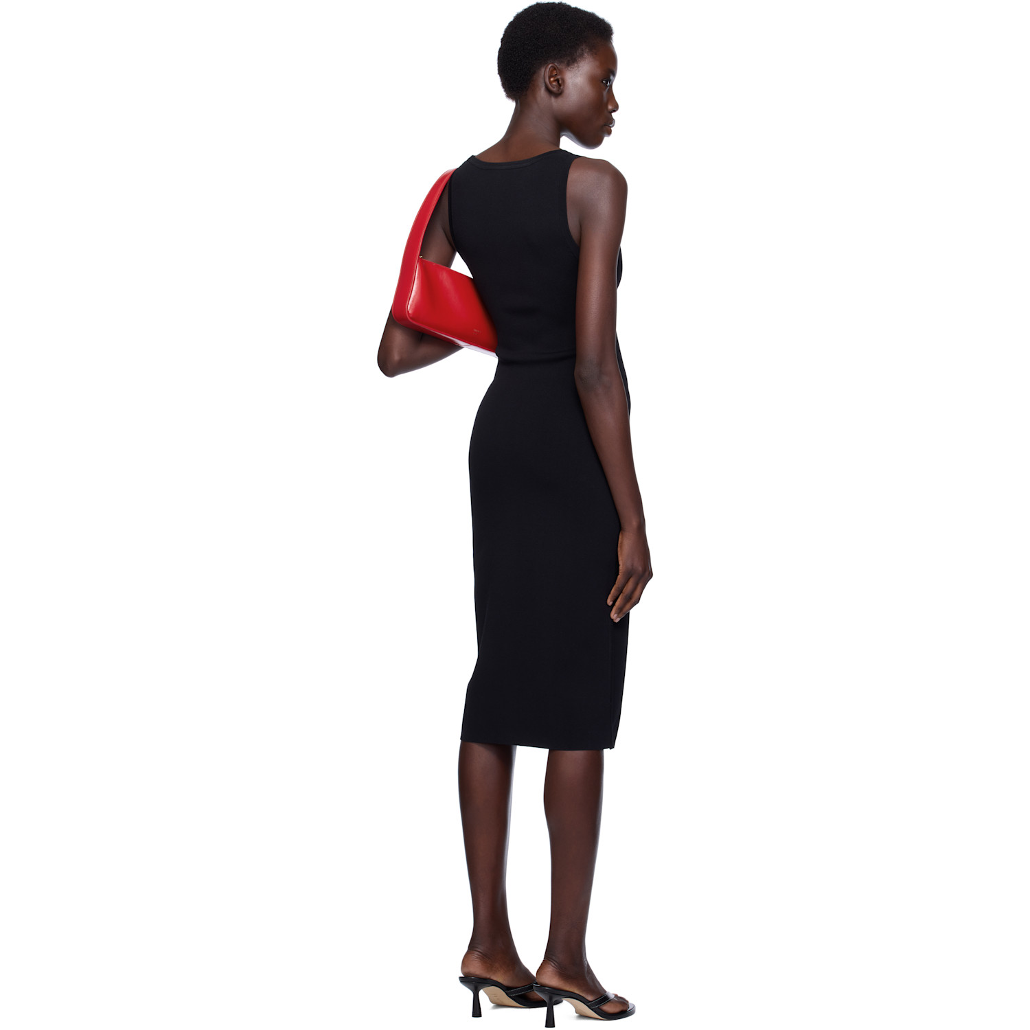  Toteme Black Short Tank Midi Dress 
