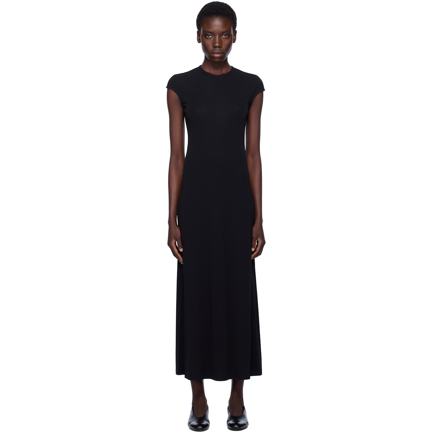 TOTEME Black Everyday Midi Dress