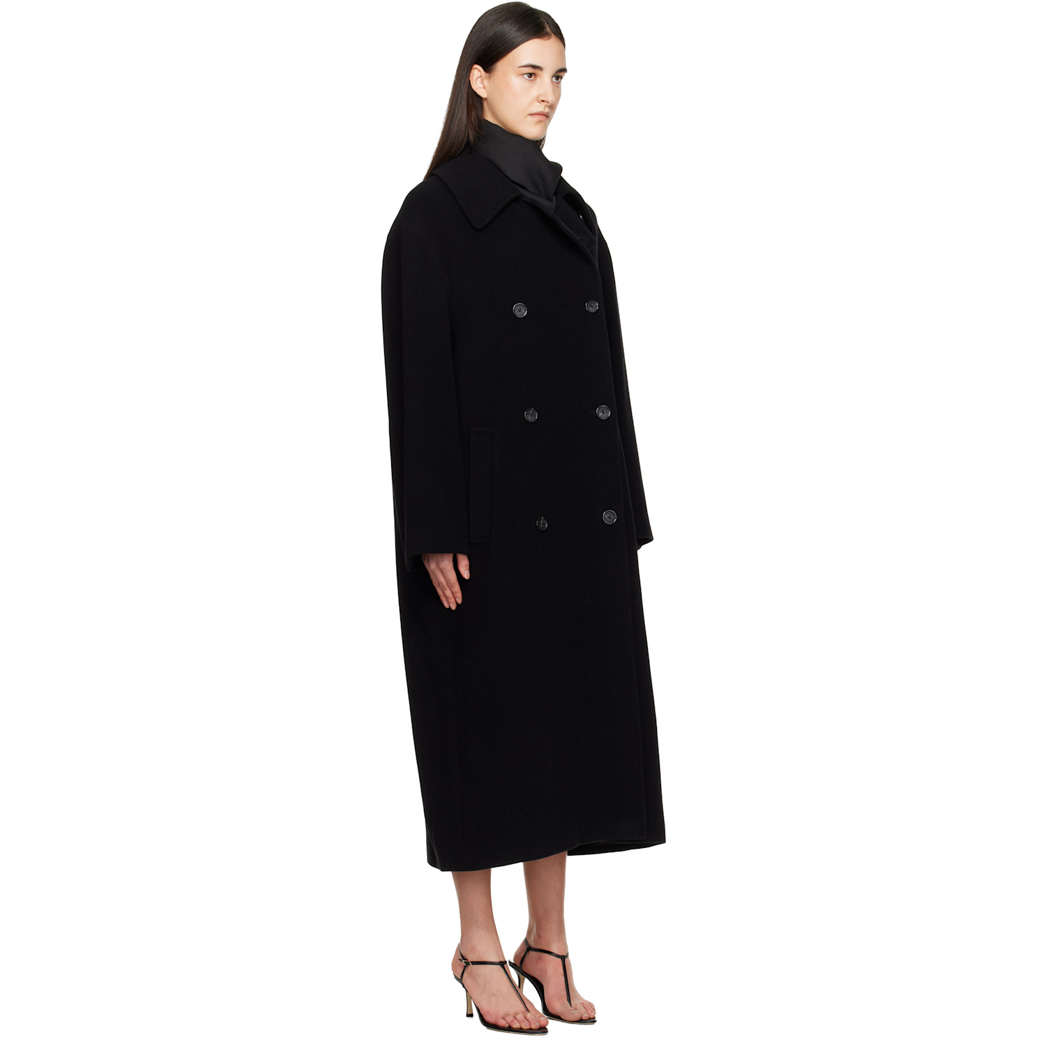  Toteme Black Shield Coat 
