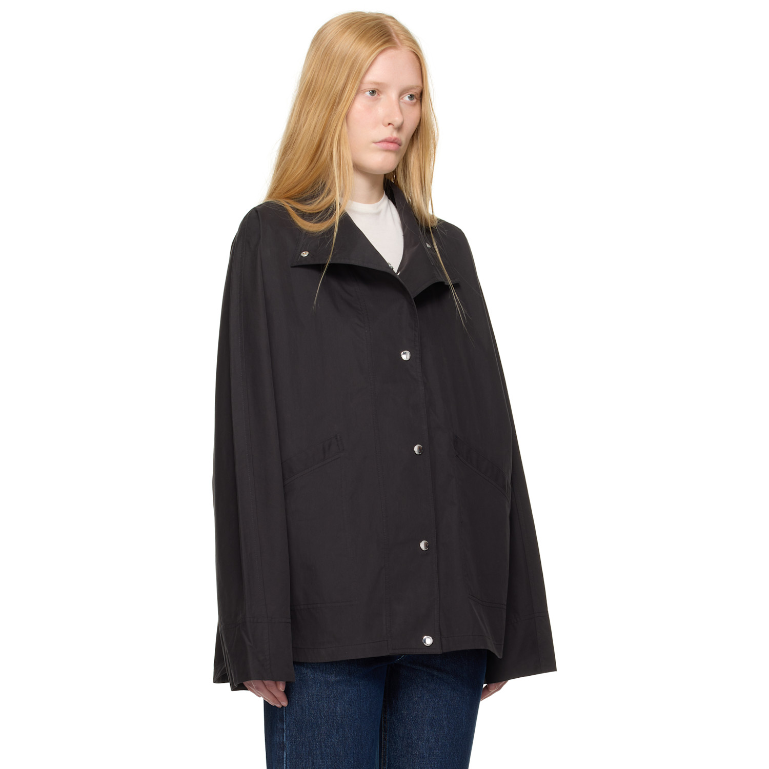  Toteme Black Summer Parachute Jacket 