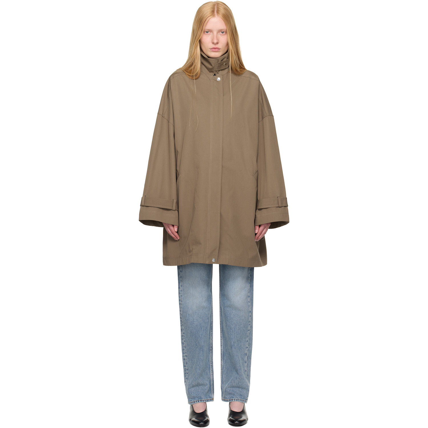 TOTEME Taupe Oversized Trench Coat