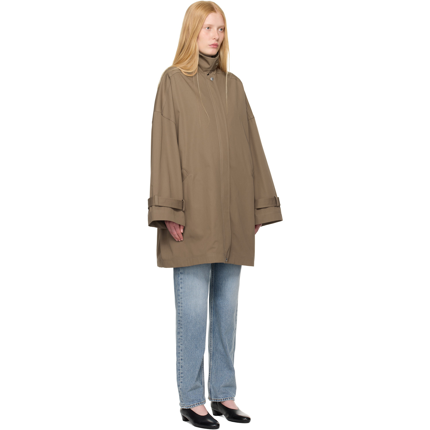  Toteme Taupe Oversized Trench Coat 