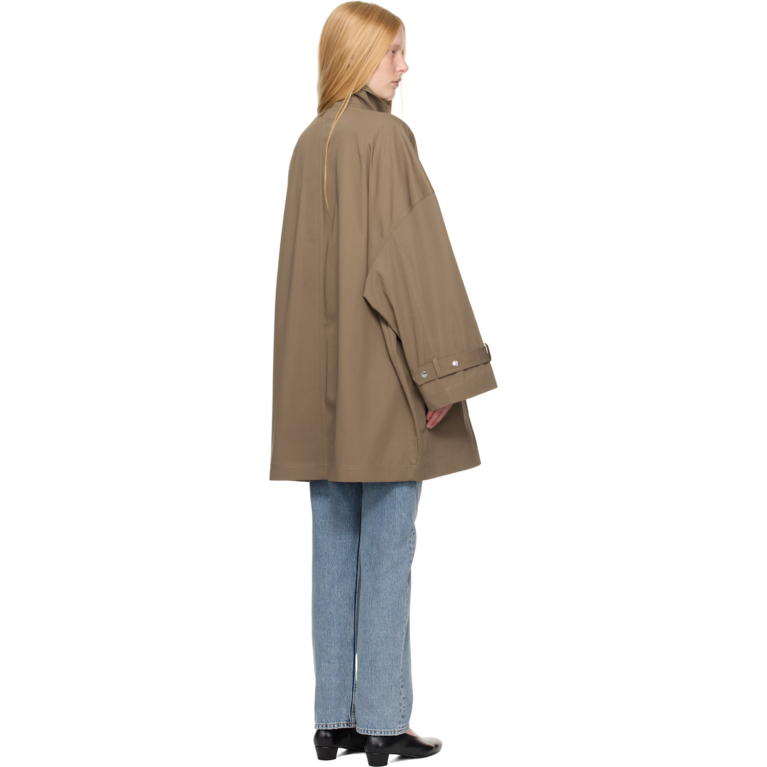  Toteme Taupe Oversized Trench Coat 