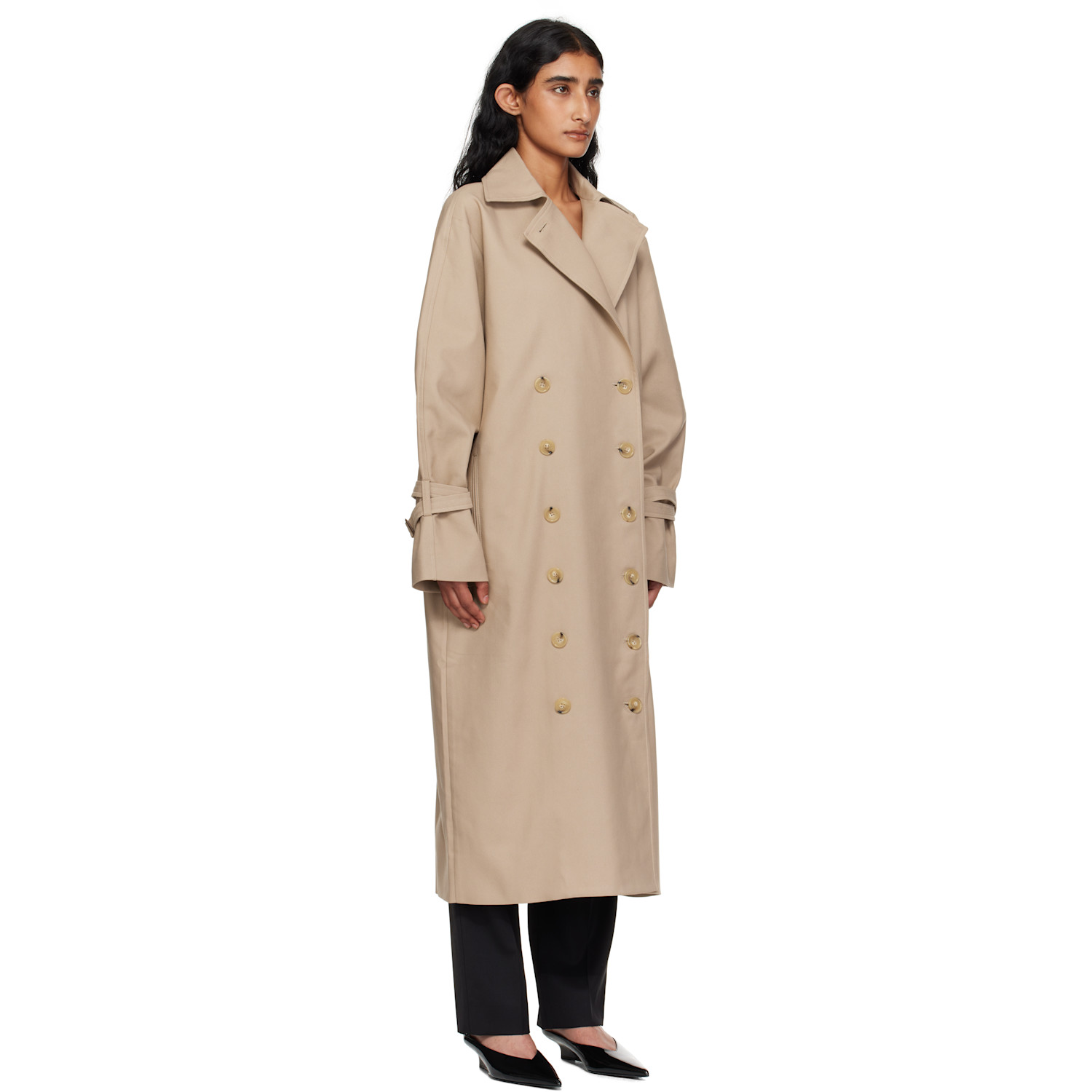  Toteme Beige Signature Trench Coat 