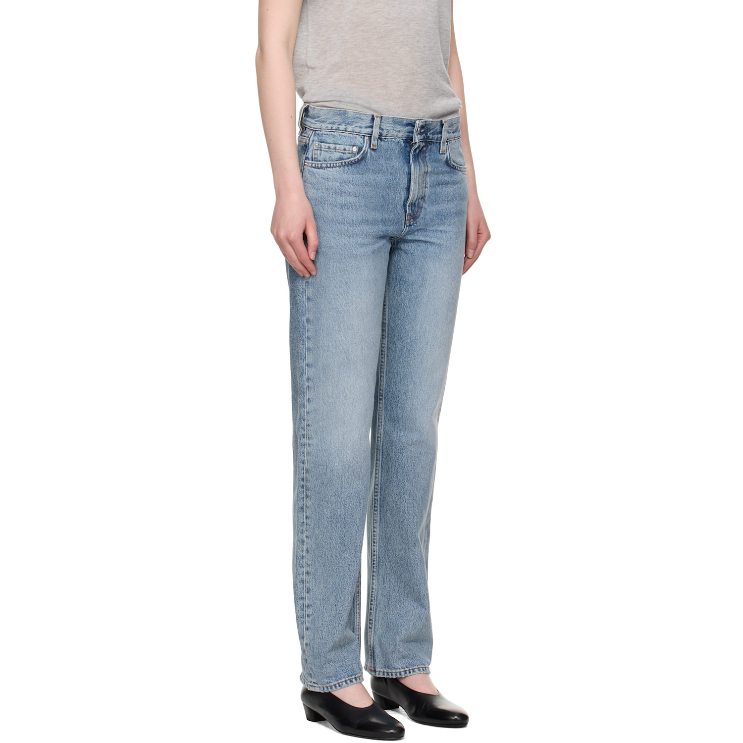  Toteme Blue Low Straight Jeans 