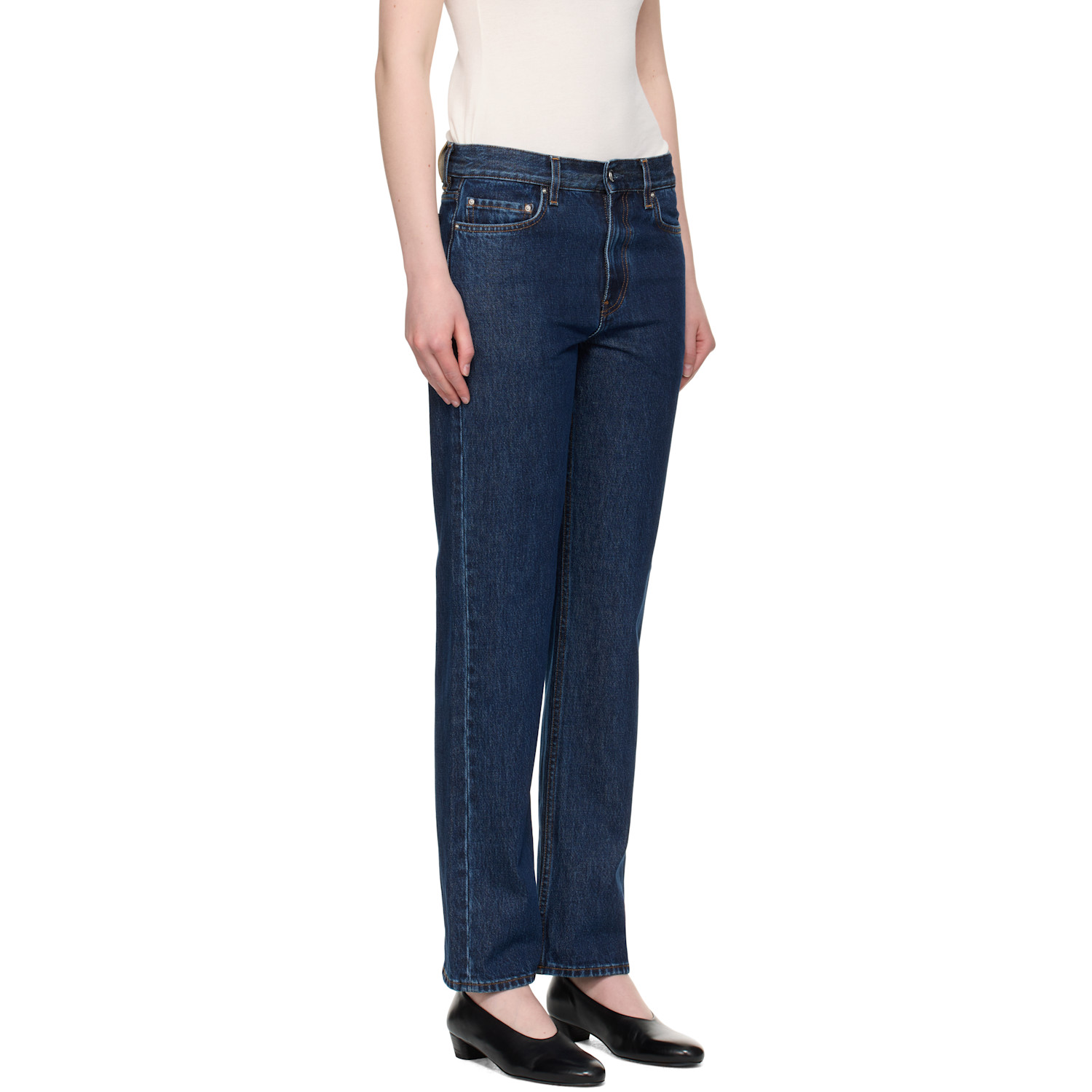  Toteme Indigo Low Straight Jeans 