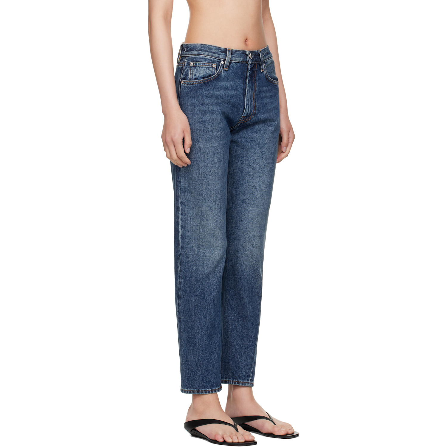  Toteme Blue Twisted Seam Jeans 