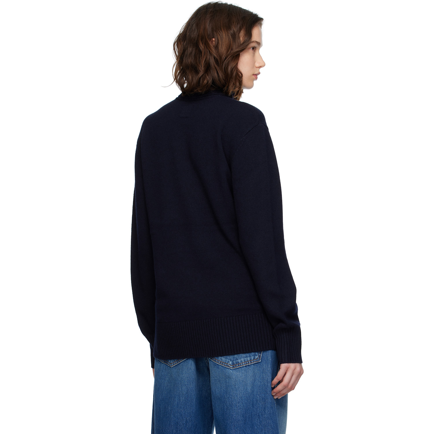  Toteme Navy Cashmere Turtleneck 