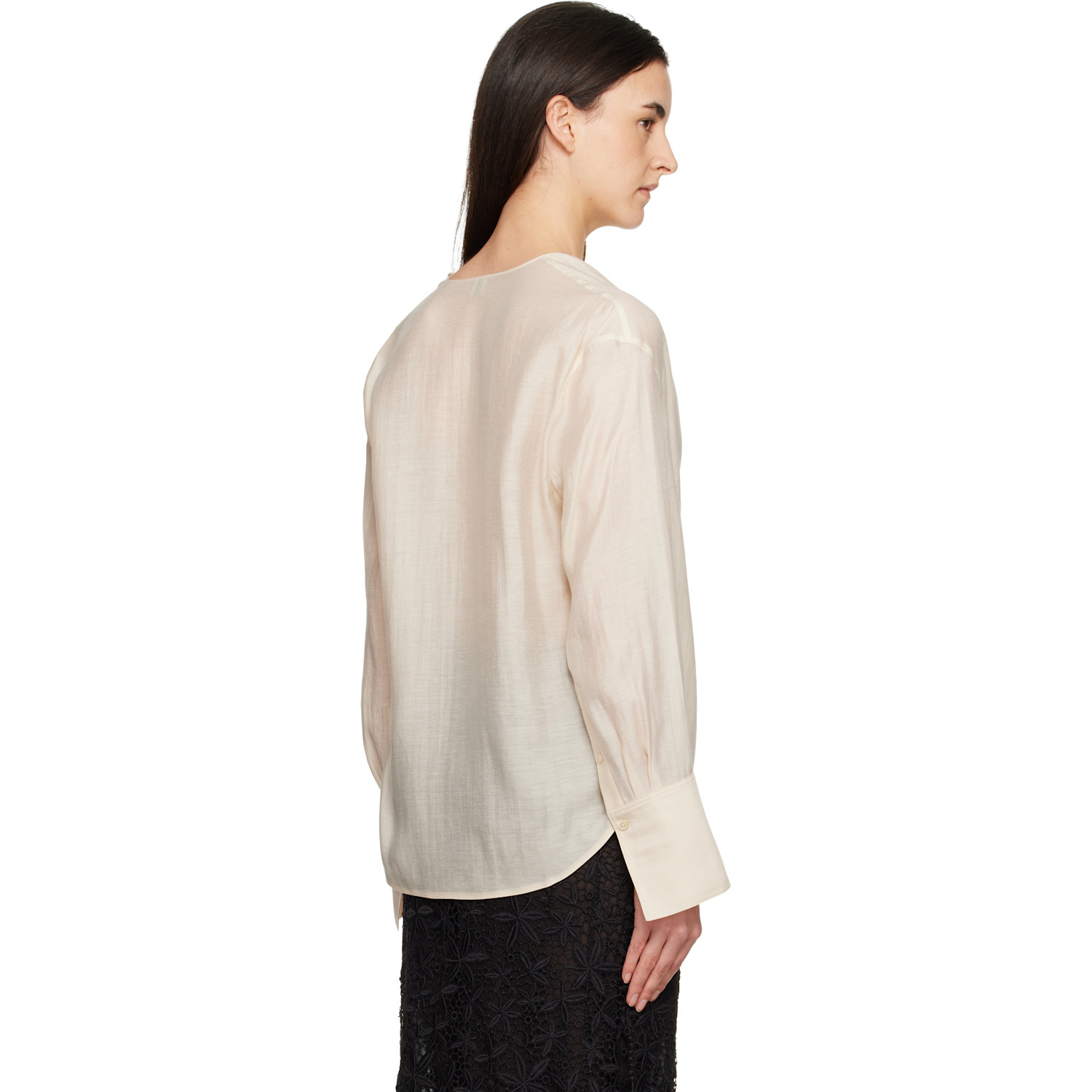  Toteme Off-white Cowl Blouse 