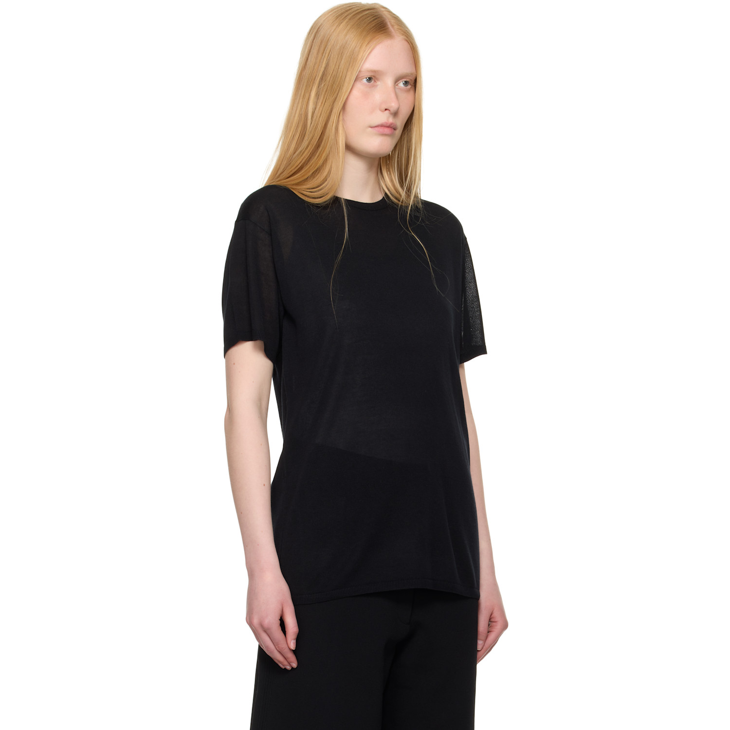  Toteme Black Knit T-shirt 