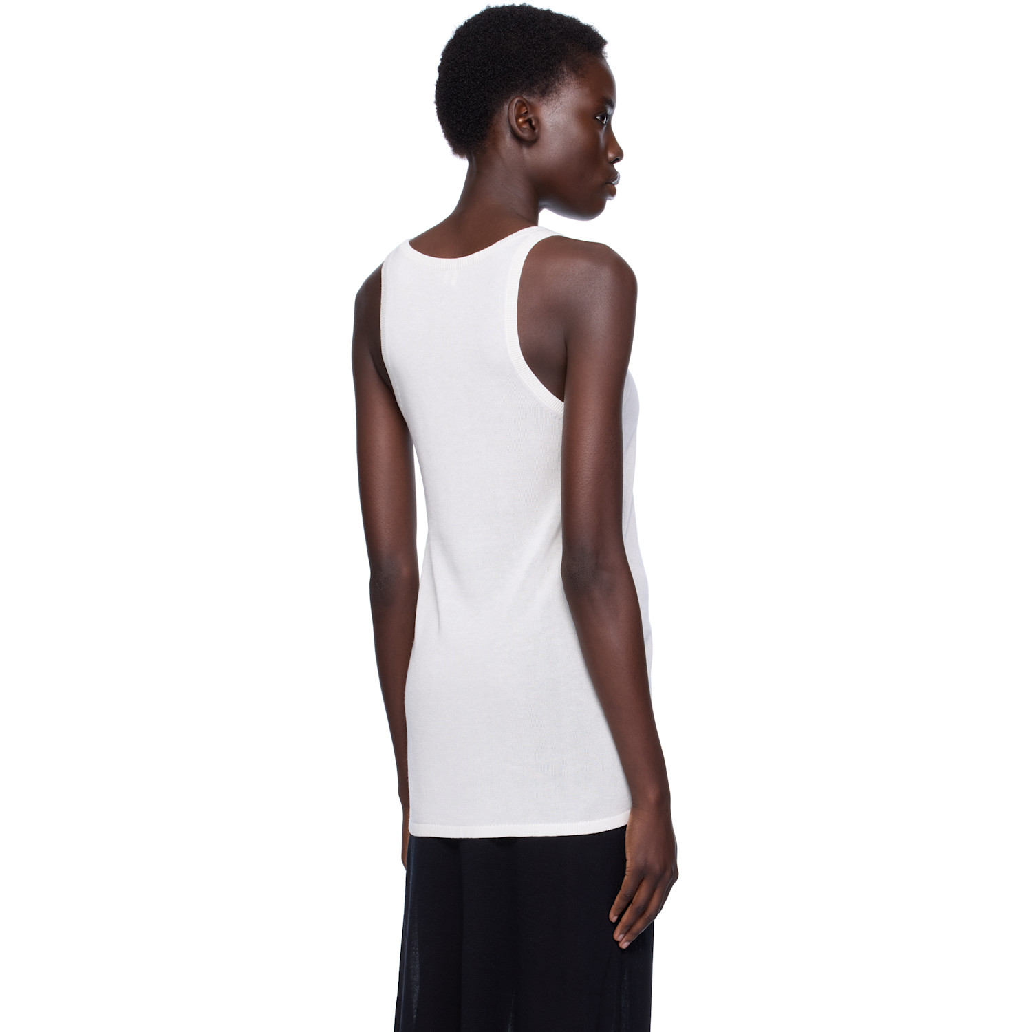  Toteme White Knit Tank Top 