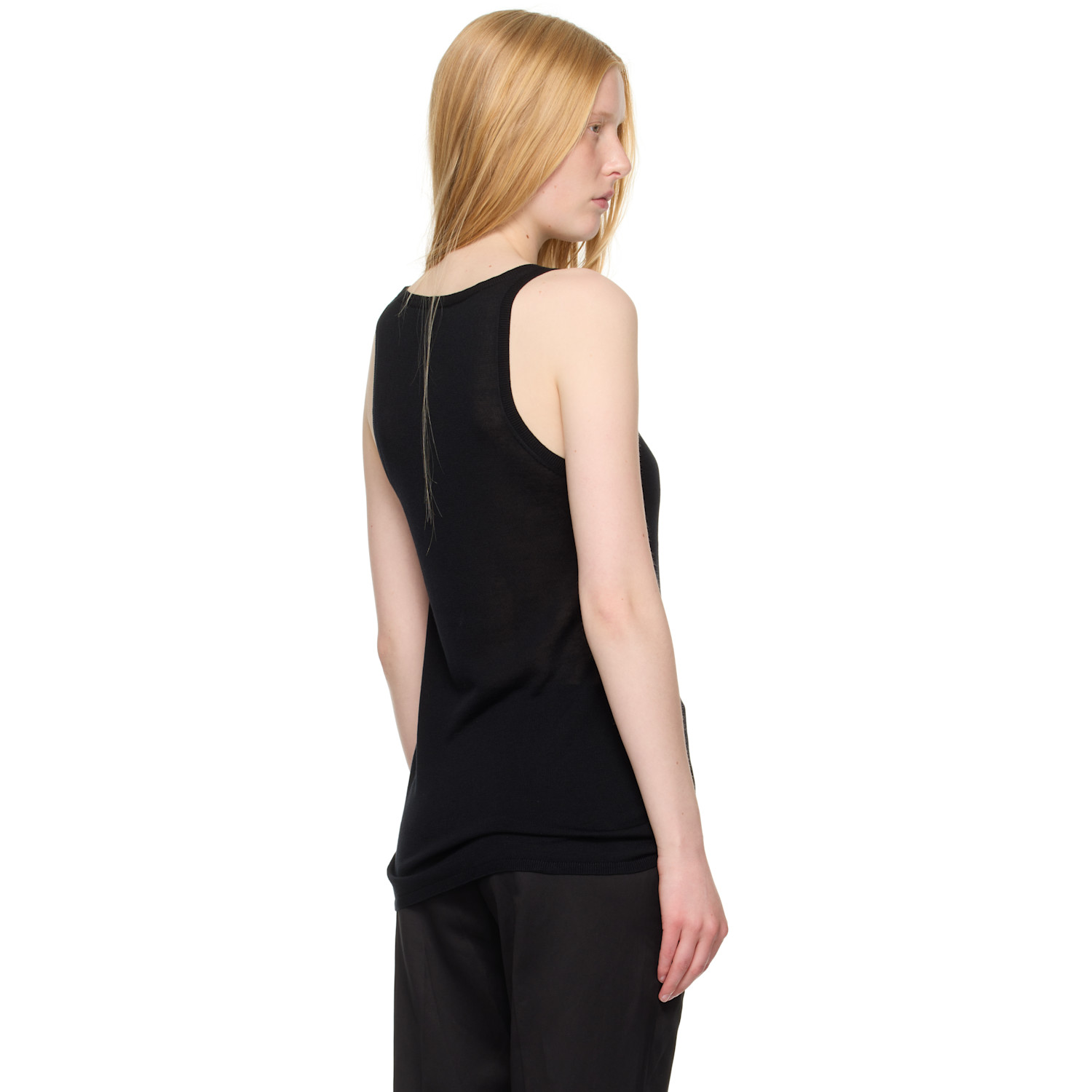  Toteme Black Knit Tank Top 