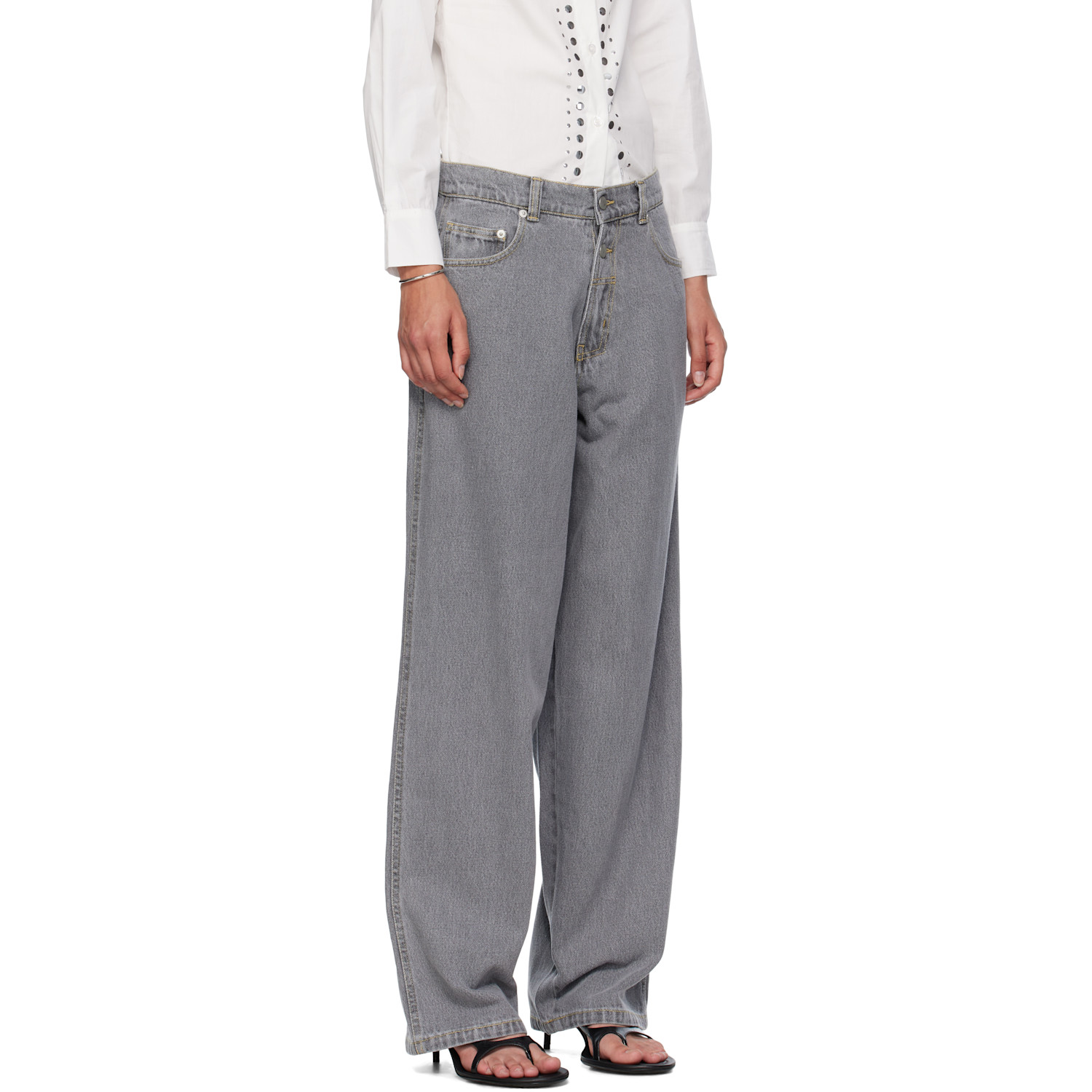  Gimaguas Gray Baggy Jeans 