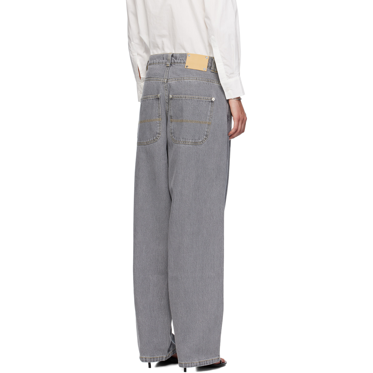  Gimaguas Gray Baggy Jeans 