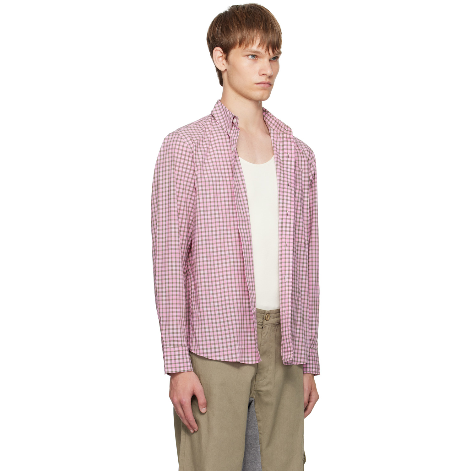  Gimaguas Pink & Green Jeremy Ls Shirt 