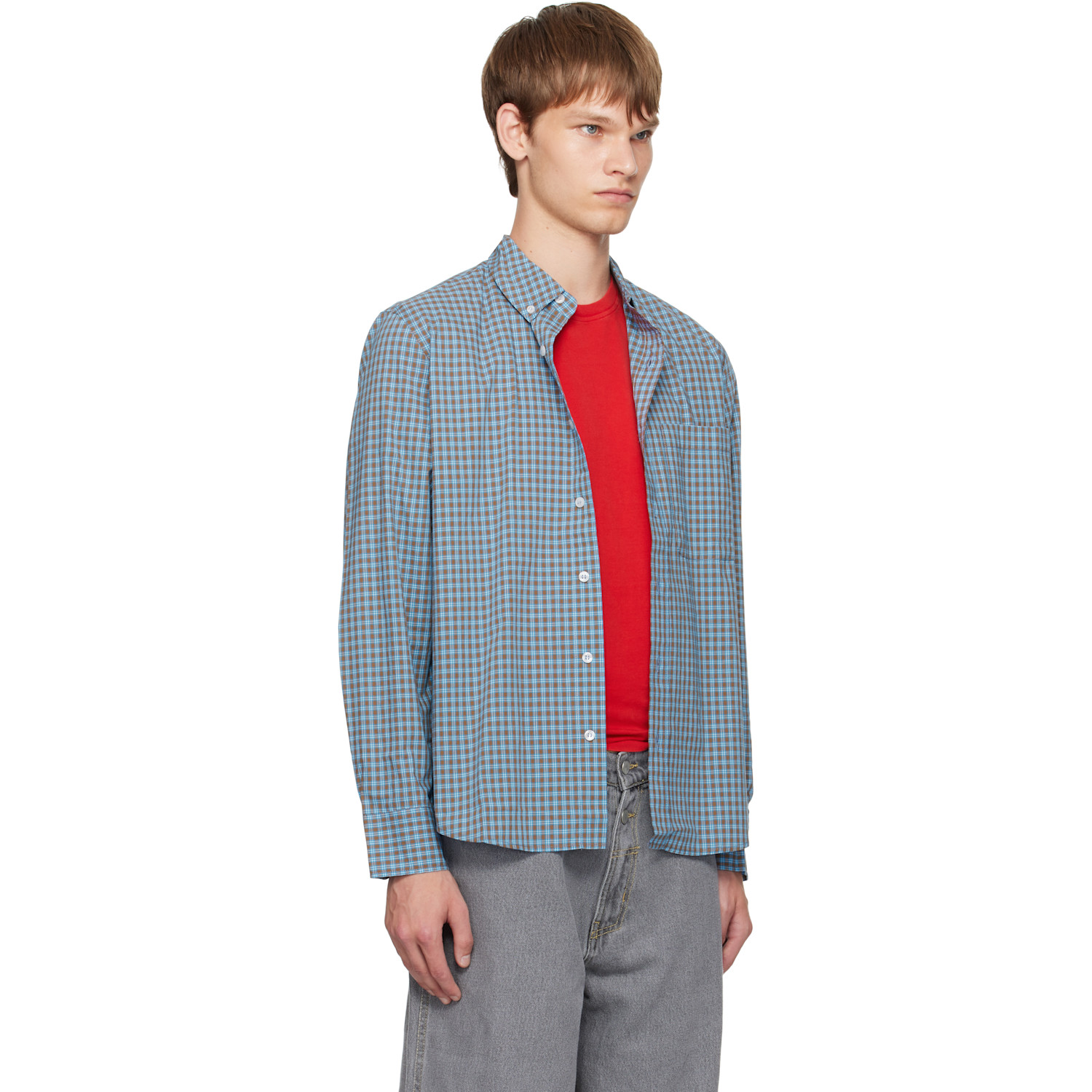  Gimaguas Blue & Brown Jeremy Ls Shirt 
