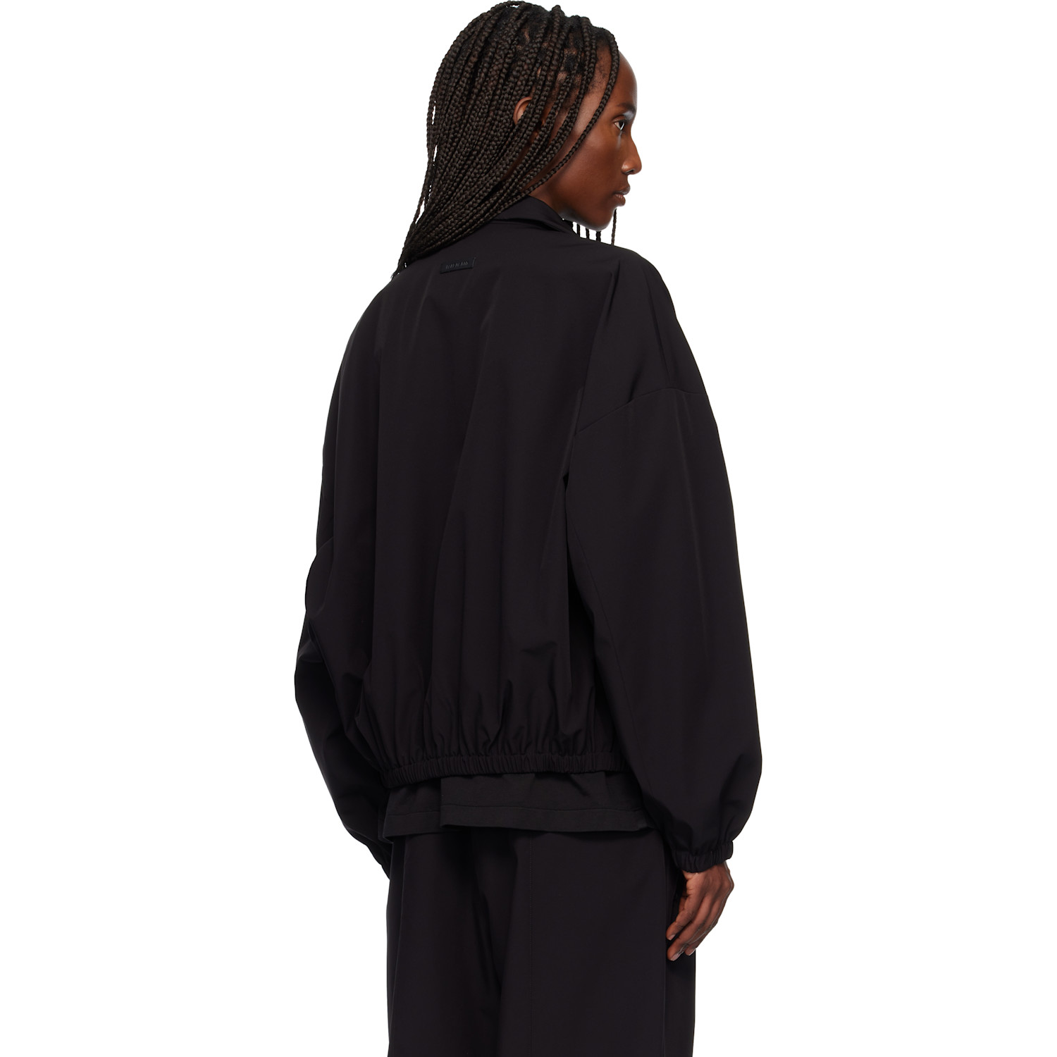  Fear Of God Black Nylon Track Jacket 