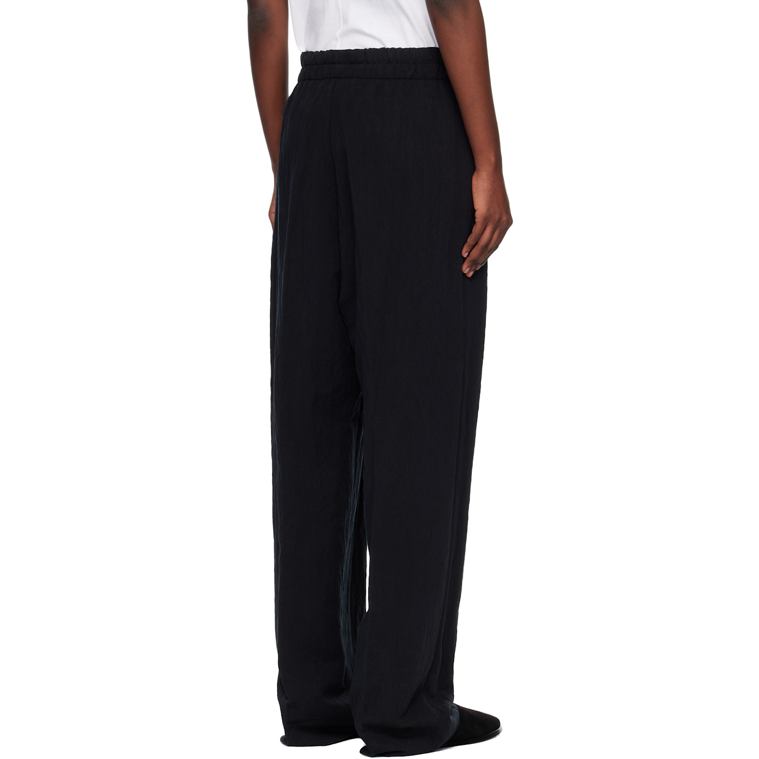  Fear Of God Black Tencel Nylon Drawstring Straight Trousers 