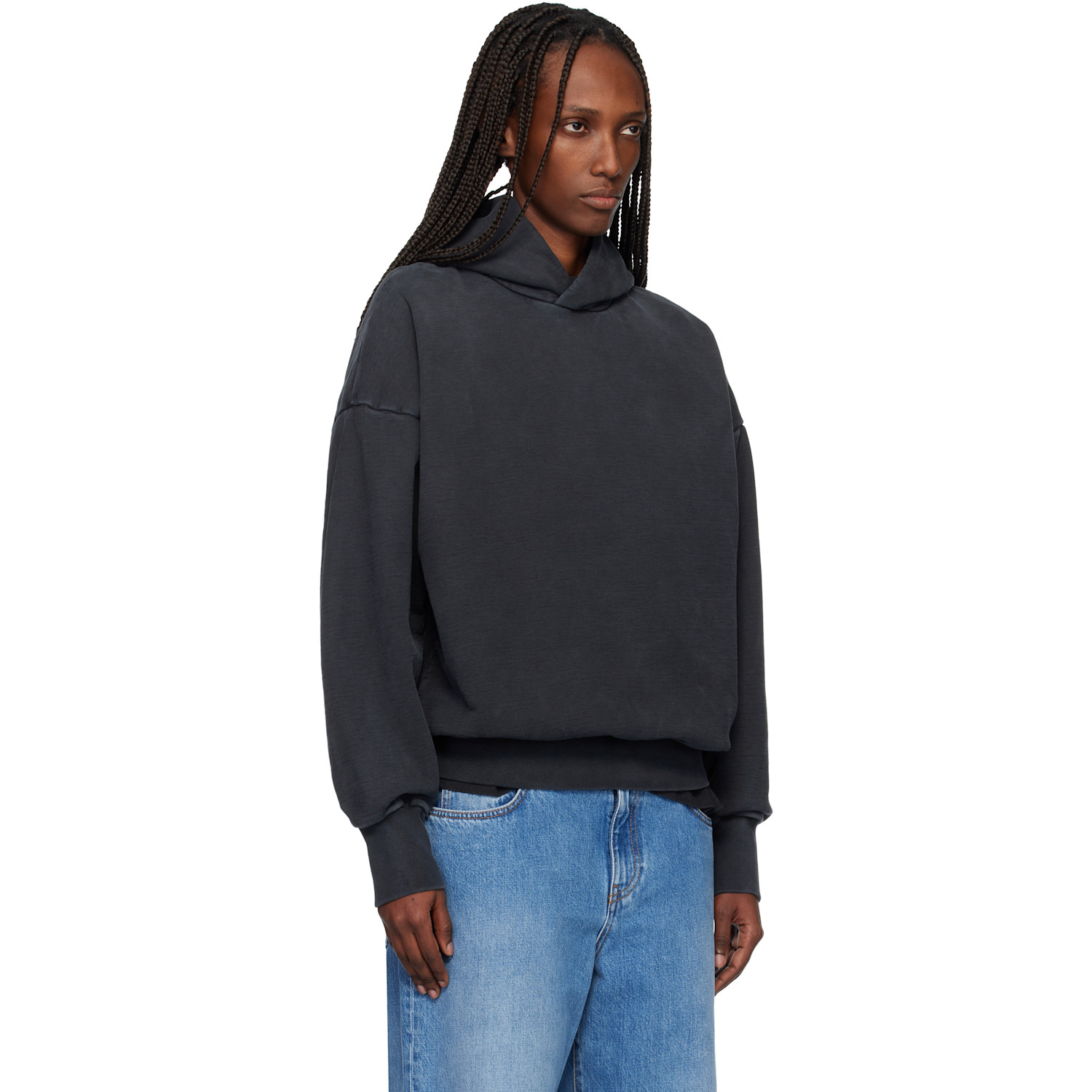  Fear Of God Black Washed Hoodie 