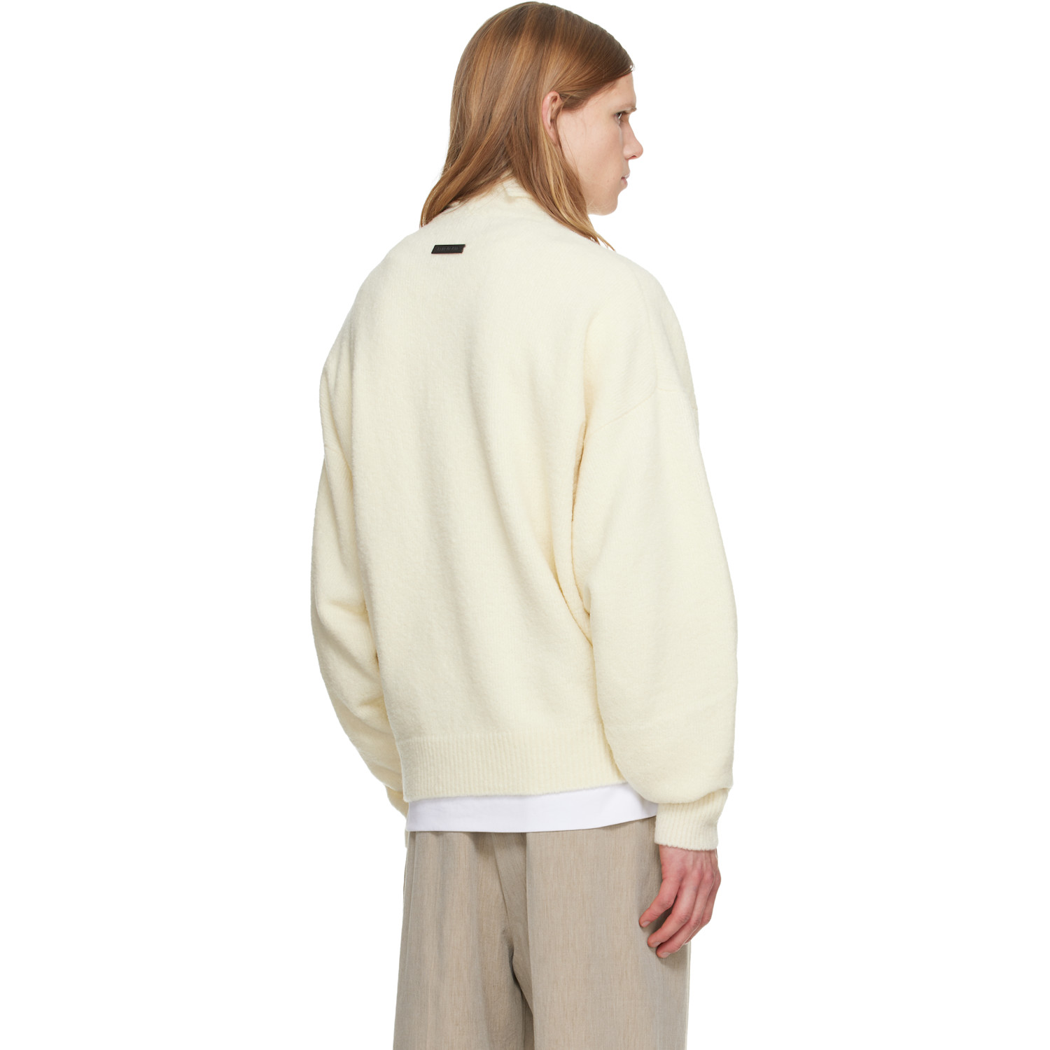  Fear Of God Off-white Wool Split High Neck Sweater 