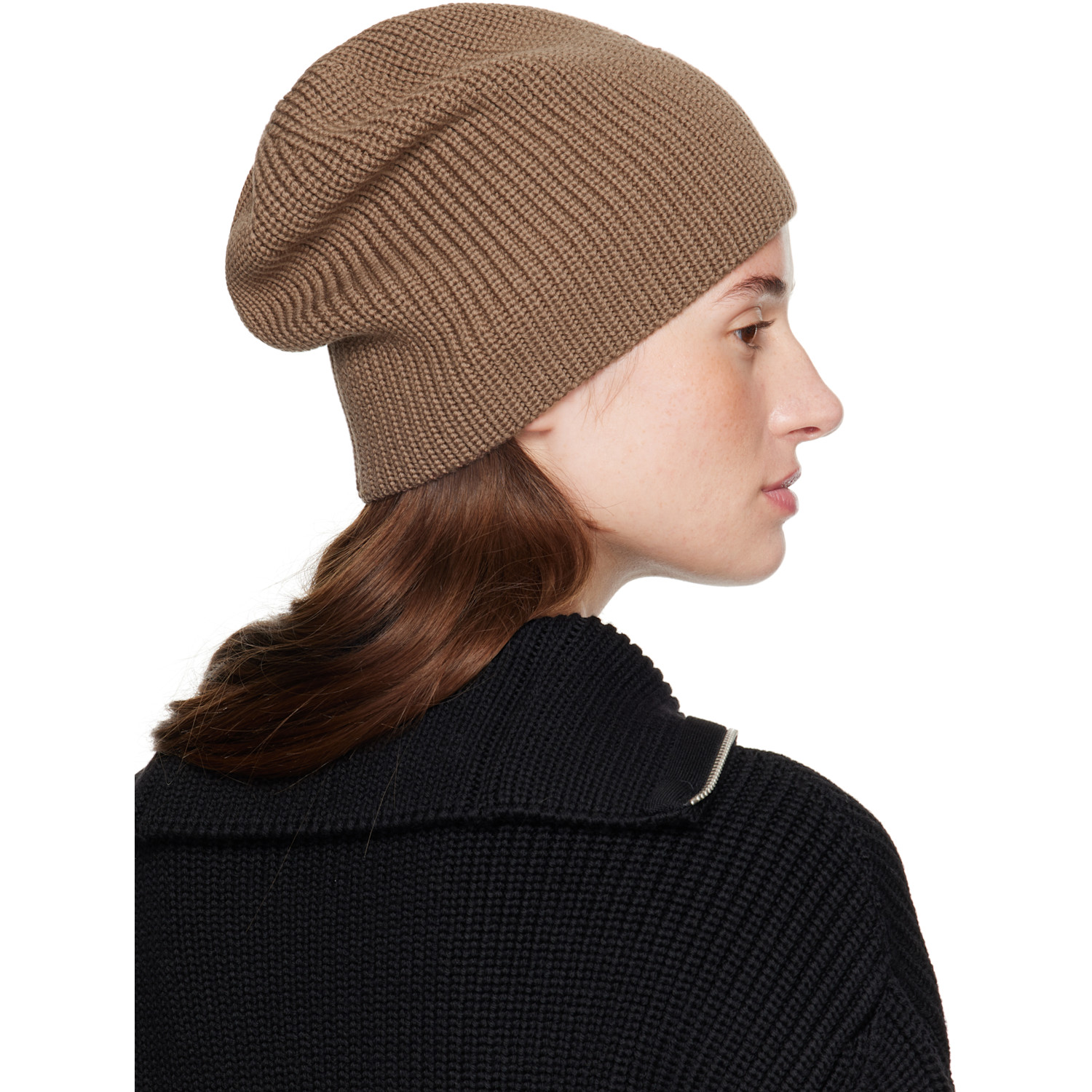  Courrèges Taupe Ac Light Wool Beanie 