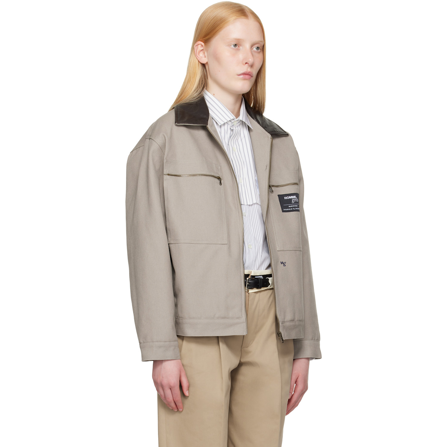  Hommegirls Gray Work Jacket 