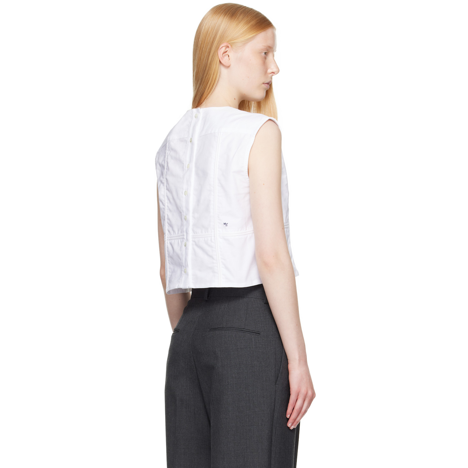  Hommegirls White Shell Top 