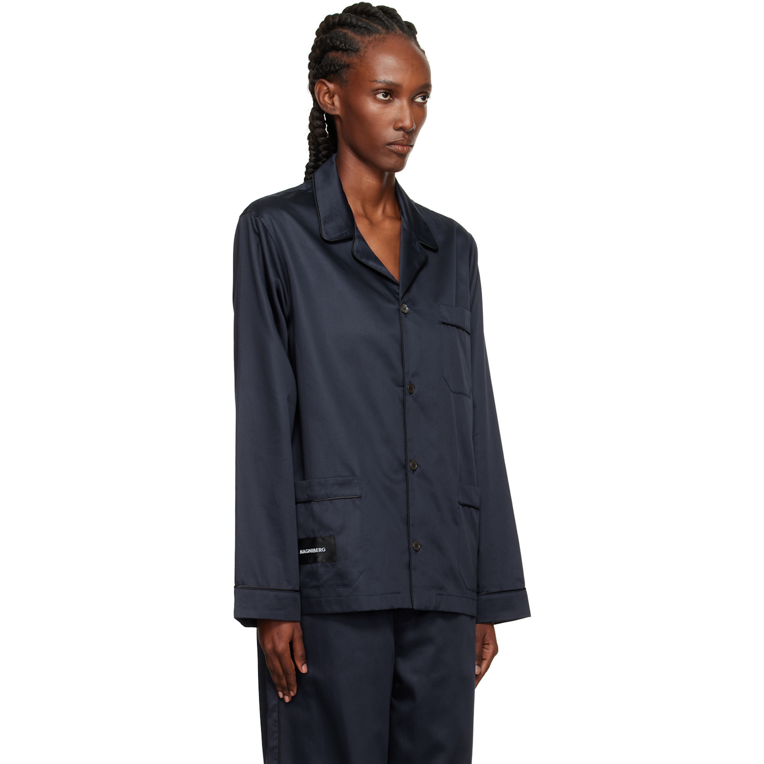  Magniberg Navy Sorbetto Pyjama Shirt 