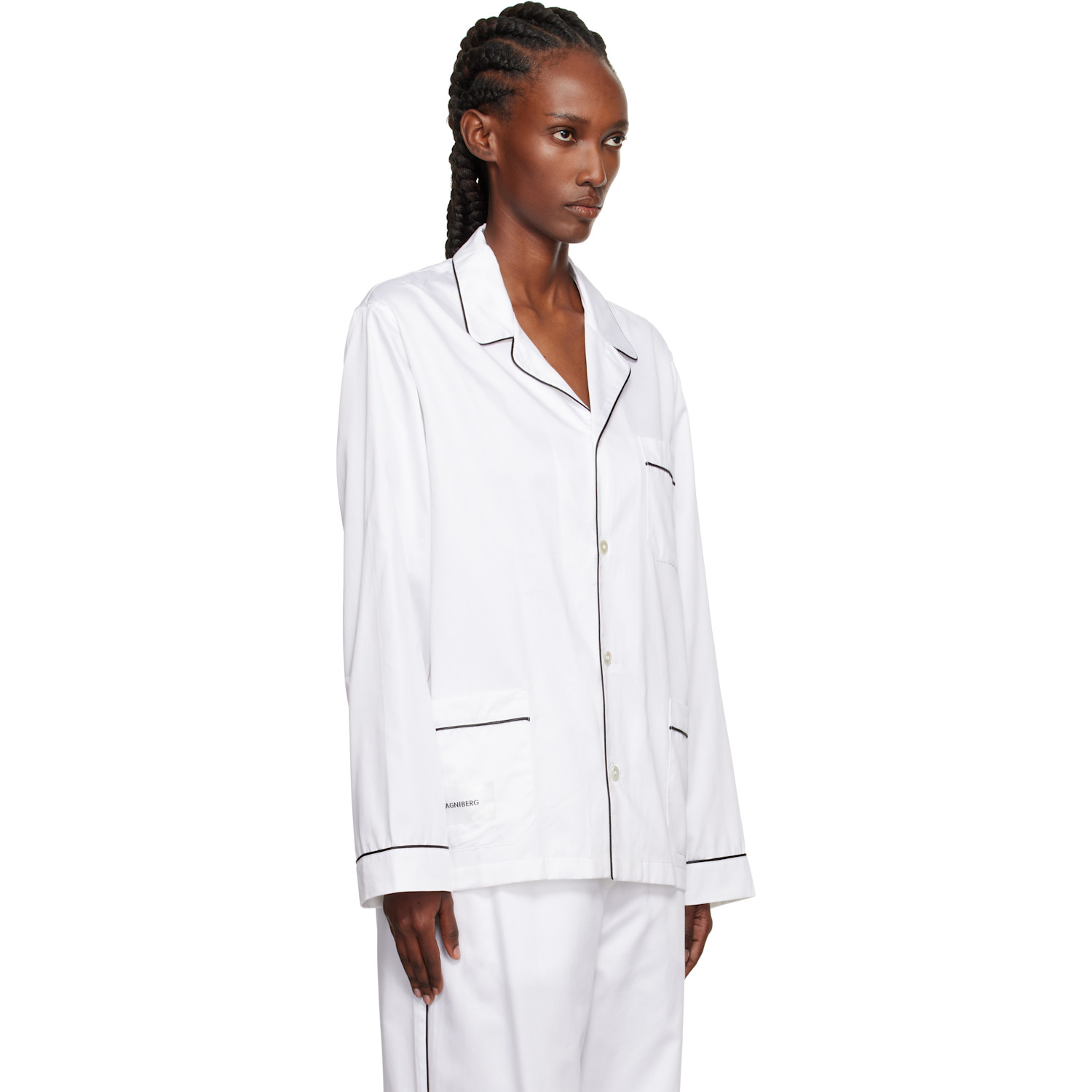  Magniberg White Sorbetto Pyjama Shirt 