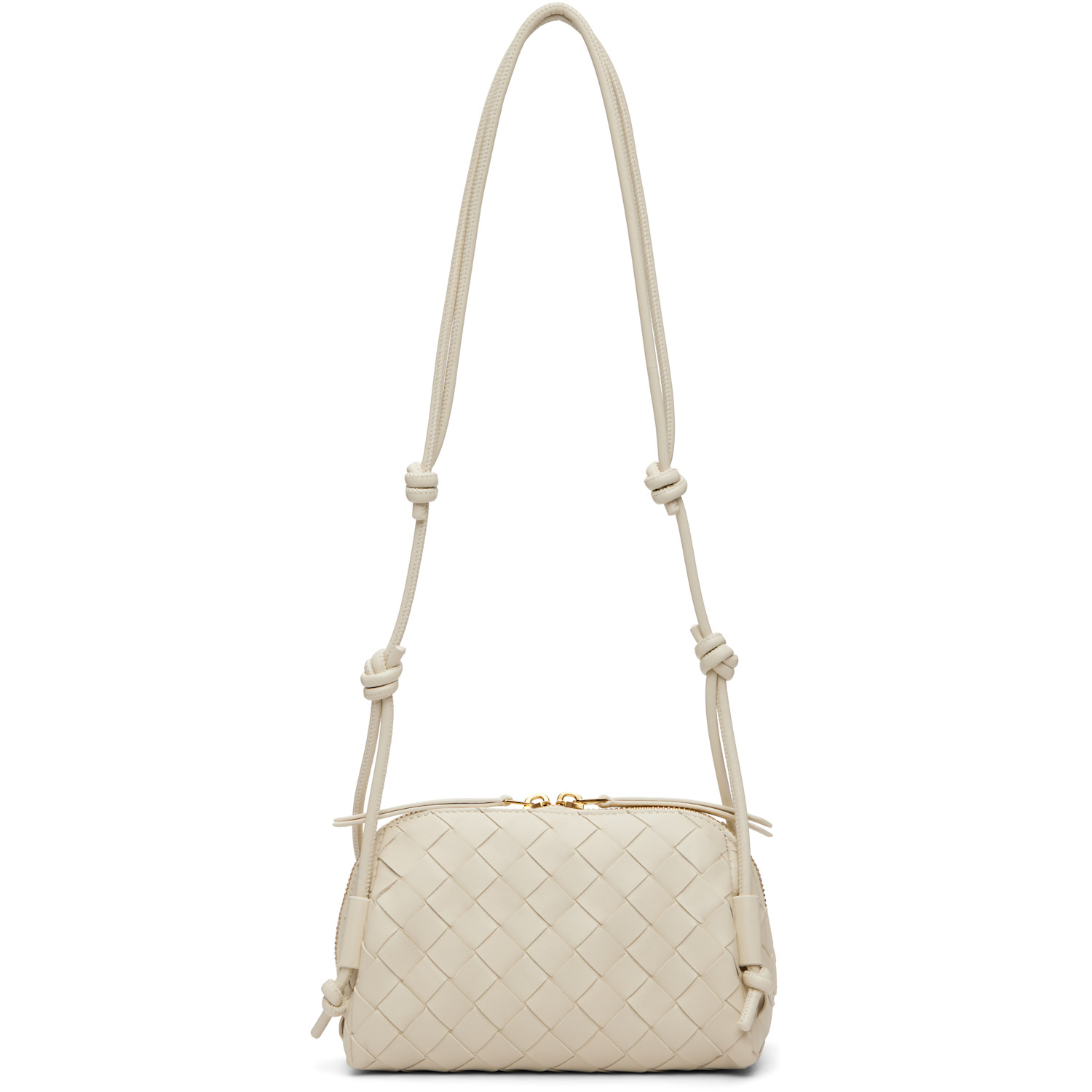 Bottega Veneta Off-White Concert Pouch